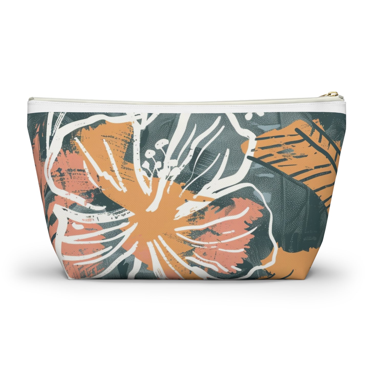 Floral Accessory Pouch, Makeup Bag, Travel Cosmetic Case, Organizer for Gifts, Summer Vibes, Flower Print, Cute Storage