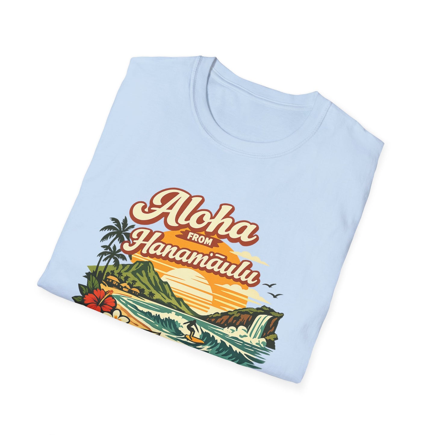 Aloha from Hanamaʻulu T-Shirt — Hawaiian Vintage Surf Scenic Tee