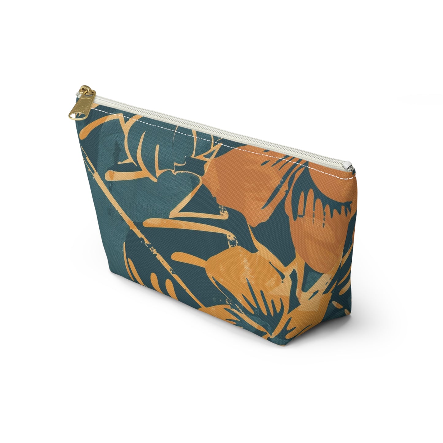 Tropical Floral Accessory Pouch, Makeup Bag, Toiletry Organizer, Clutch Purse, Summer Gift, Travel Essentials