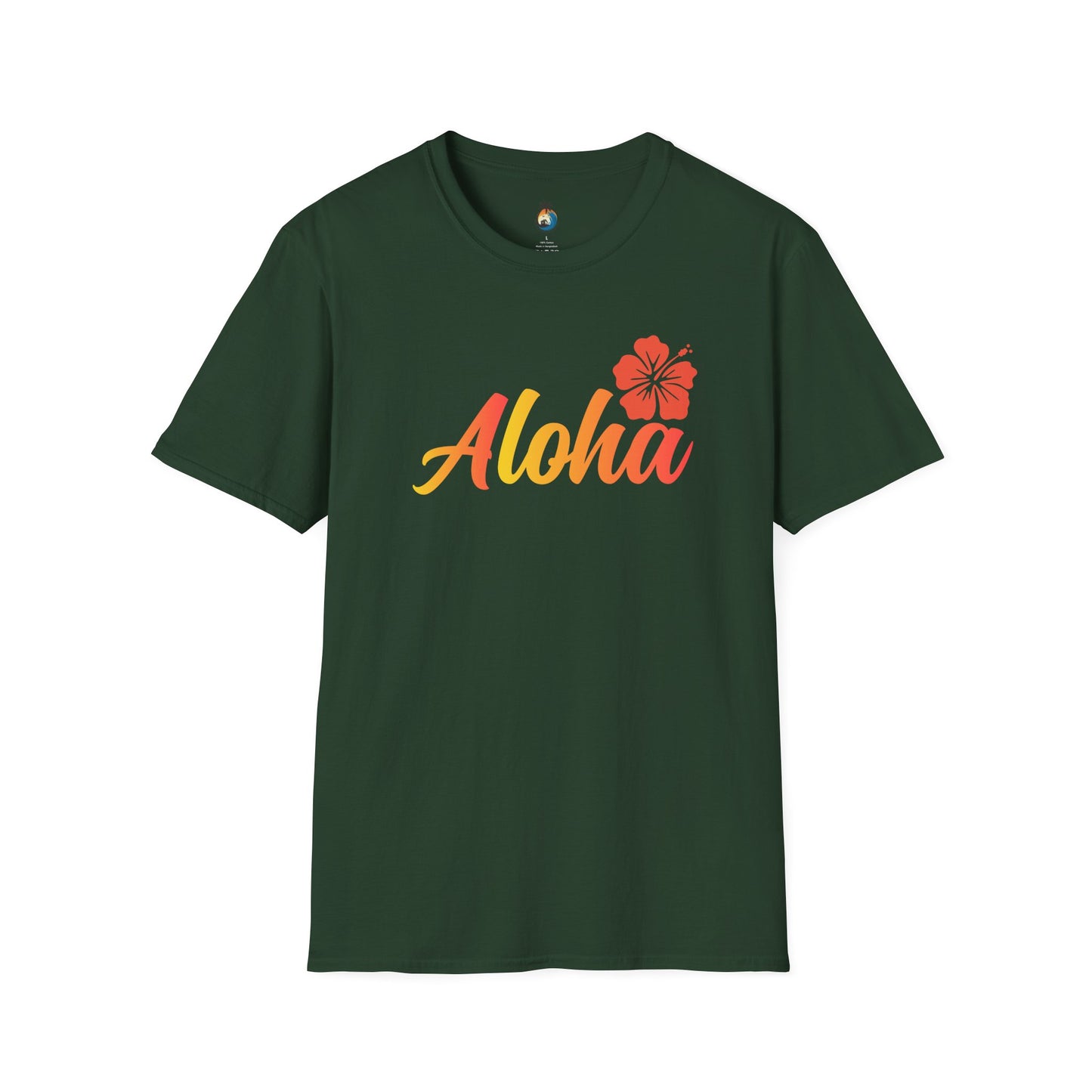 Aloha Floral Unisex T-Shirt, Beachwear, Summer Vibe, Vacation Tee, Tropical Gift, Casual Wear