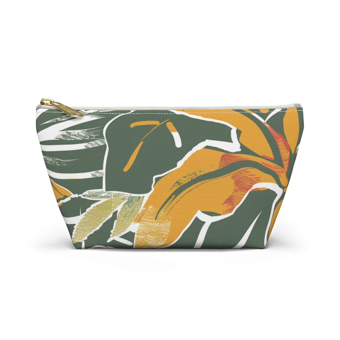 Tropical Accessory Pouch, Eco-Friendly Makeup Bag, Travel Organizer, Floral Storage Case, Gift for Her, Functional Purse