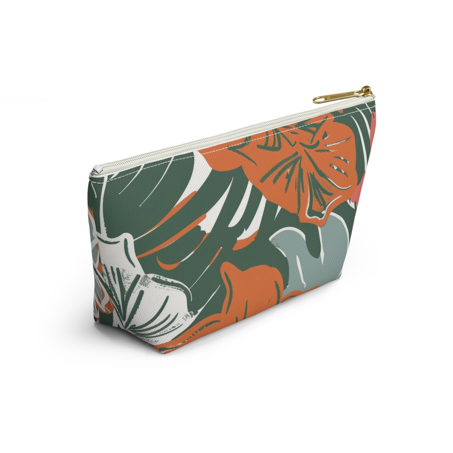 Floral Accessory Pouch, Travel Organizer, Makeup Bag, Gift for Her, Tropical Vibe, Cosmetic Pouch, Essentials Holder