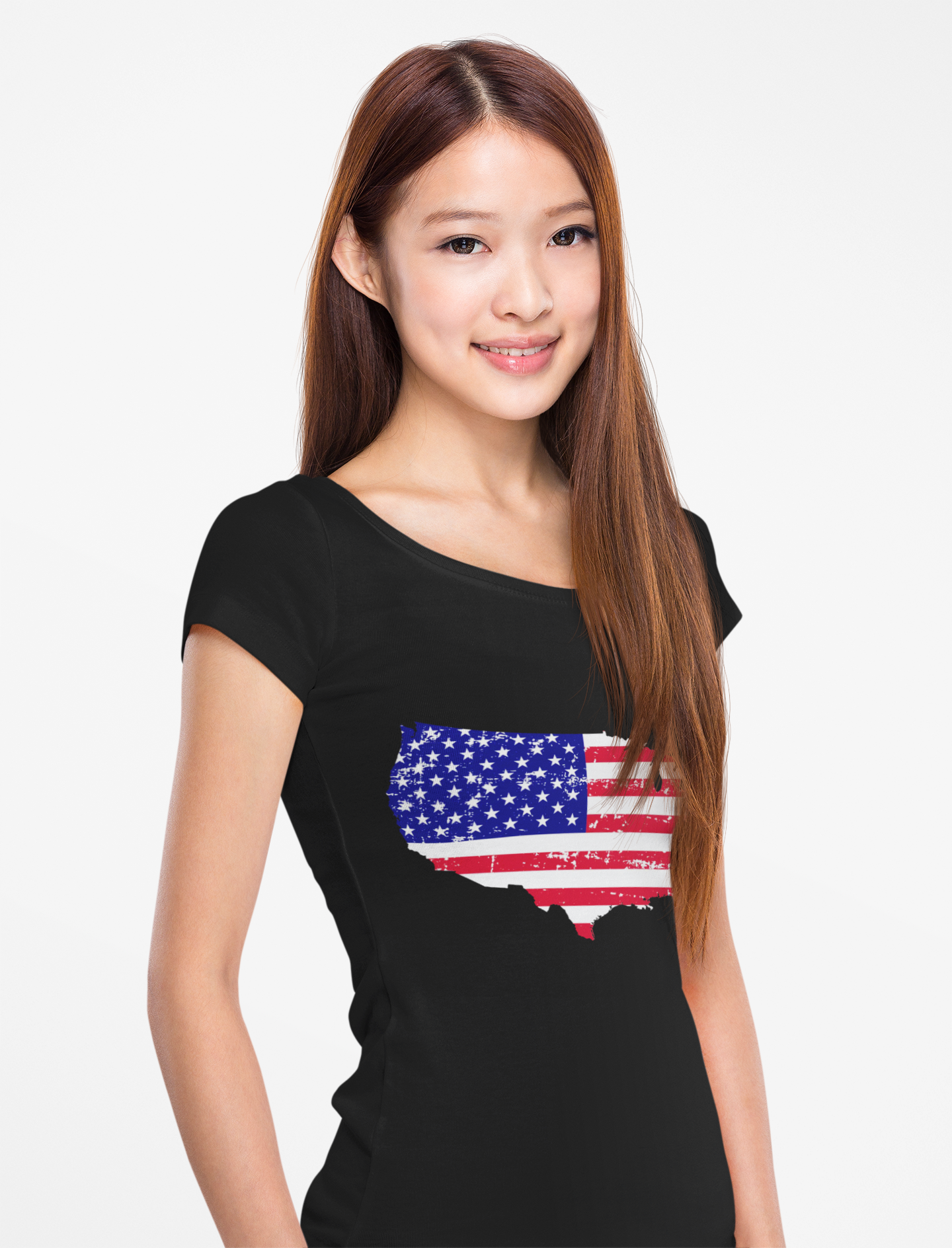 Vintage American Flag Women's Tee, Patriotic T-Shirt, Summer Wardrobe Essential, Great for Independence Day, Casual Wear