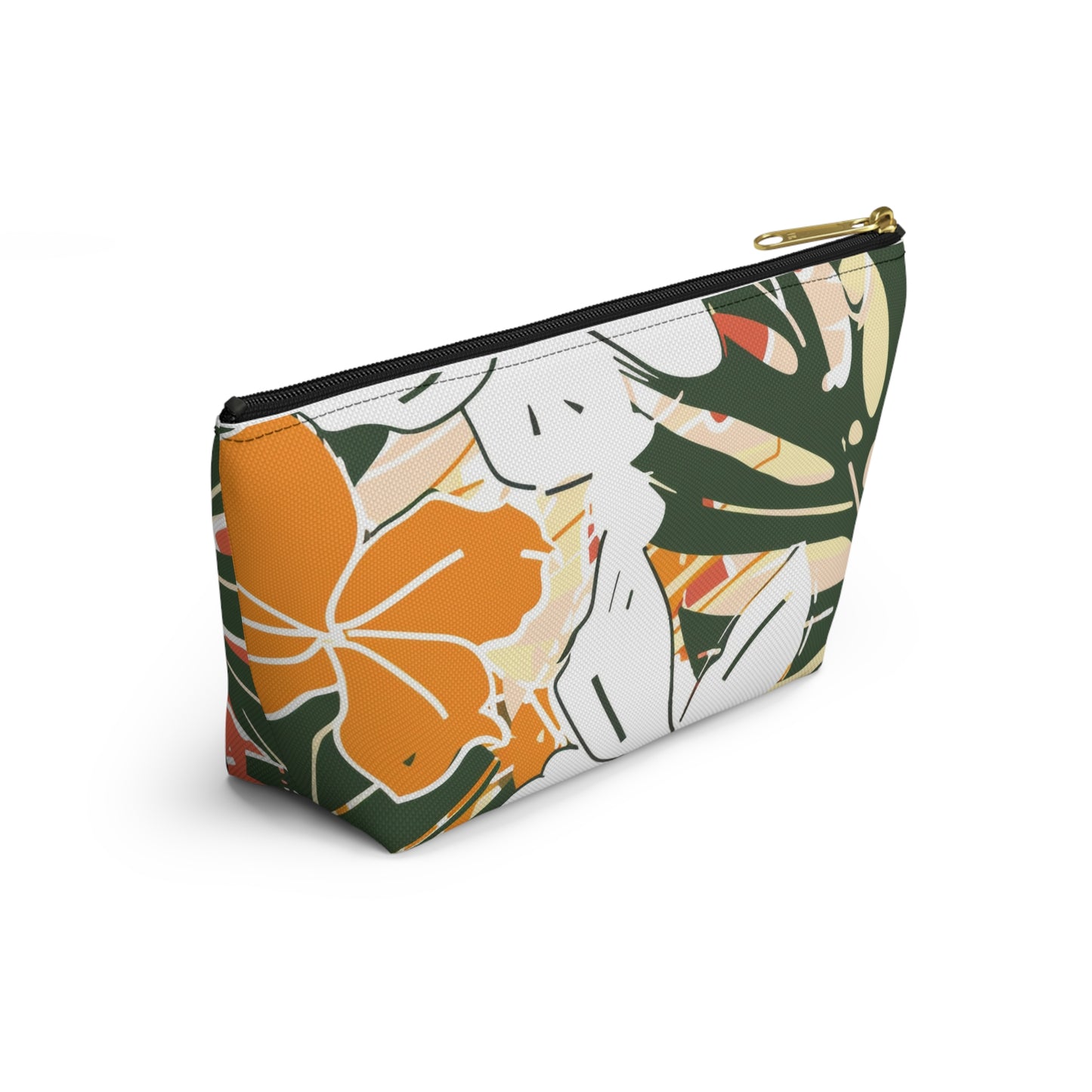 Tropical Accessory Pouch - Tropical Makeup Bag, Floral Travel Organizer, Summer Beach Vibes, Gift for Her, Eco-Friendly Storage