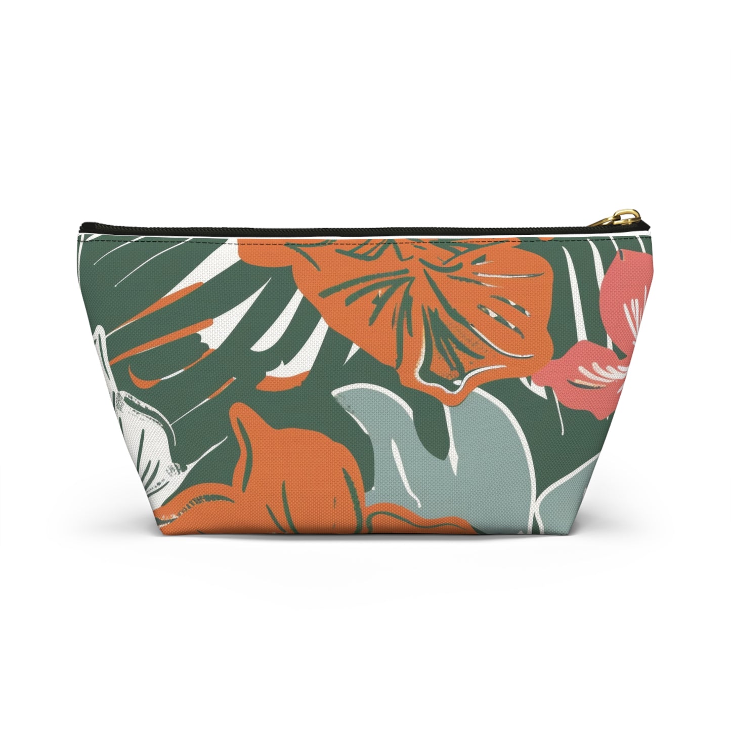 Floral Accessory Pouch, Travel Organizer, Makeup Bag, Gift for Her, Tropical Vibe, Cosmetic Pouch, Essentials Holder