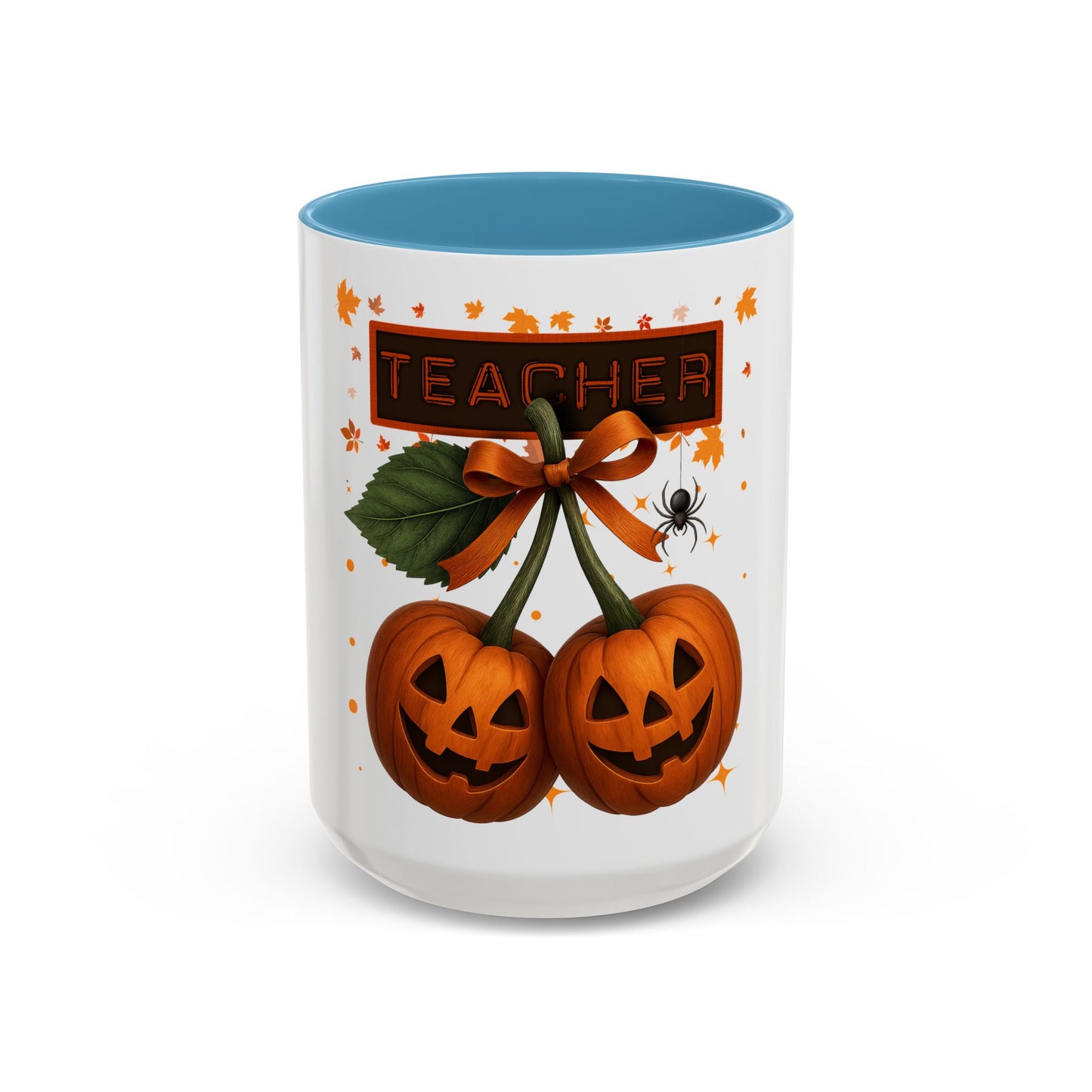 Halloween Teacher Coffee Mug | Pumpkin Autumn Decor | Cute Seasonal Gift for Educators | 11 & 15oz Ceramic Cups
