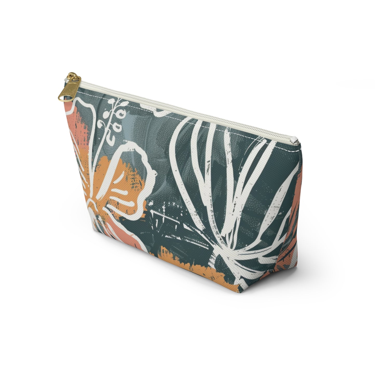 Floral Accessory Pouch, Makeup Bag, Travel Cosmetic Case, Organizer for Gifts, Summer Vibes, Flower Print, Cute Storage