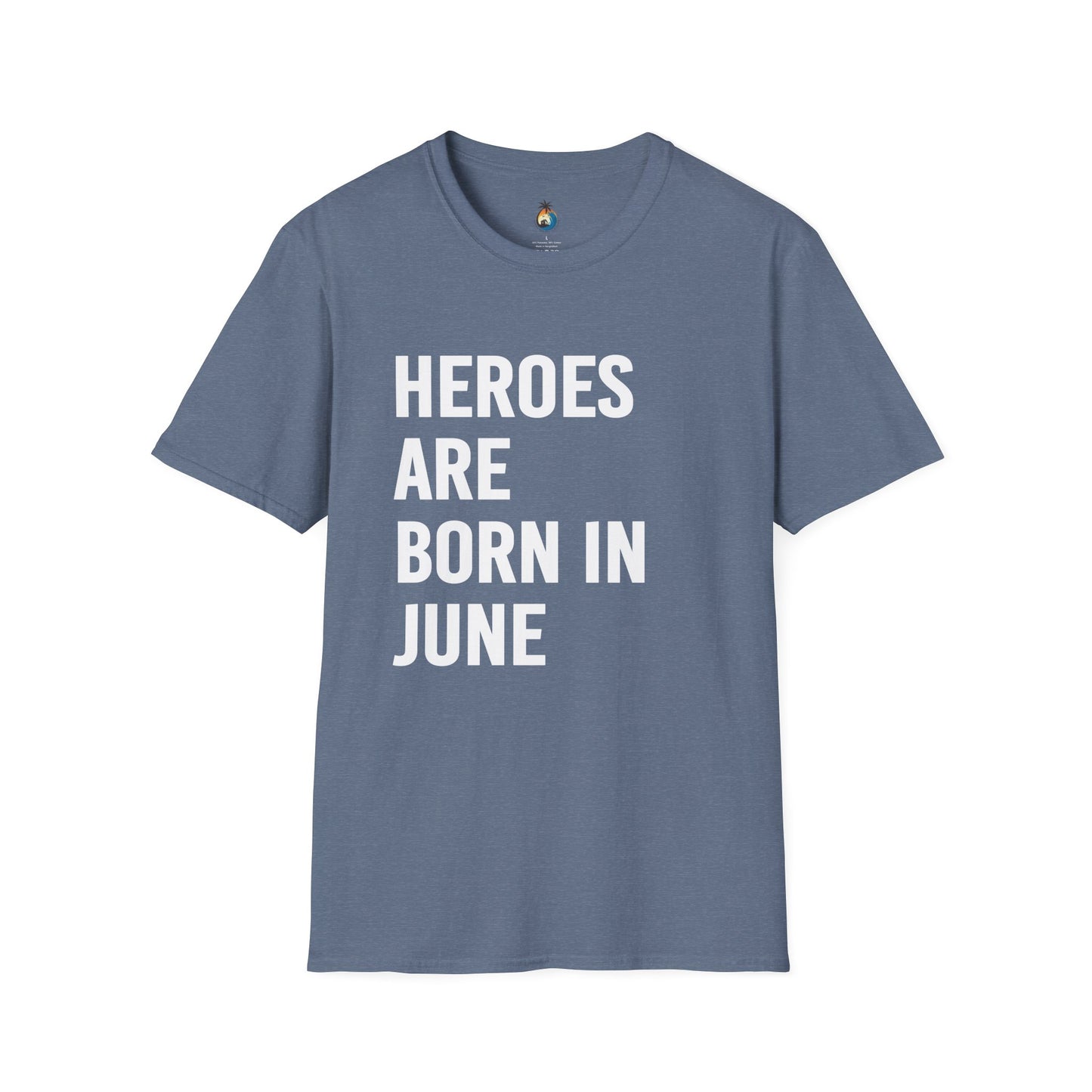 Heroes Are Born in June T-Shirt, Unisex Gift, Birthday Tee, Celebration Shirt, June Special Occasion Wear, Trendy Casual Outfit