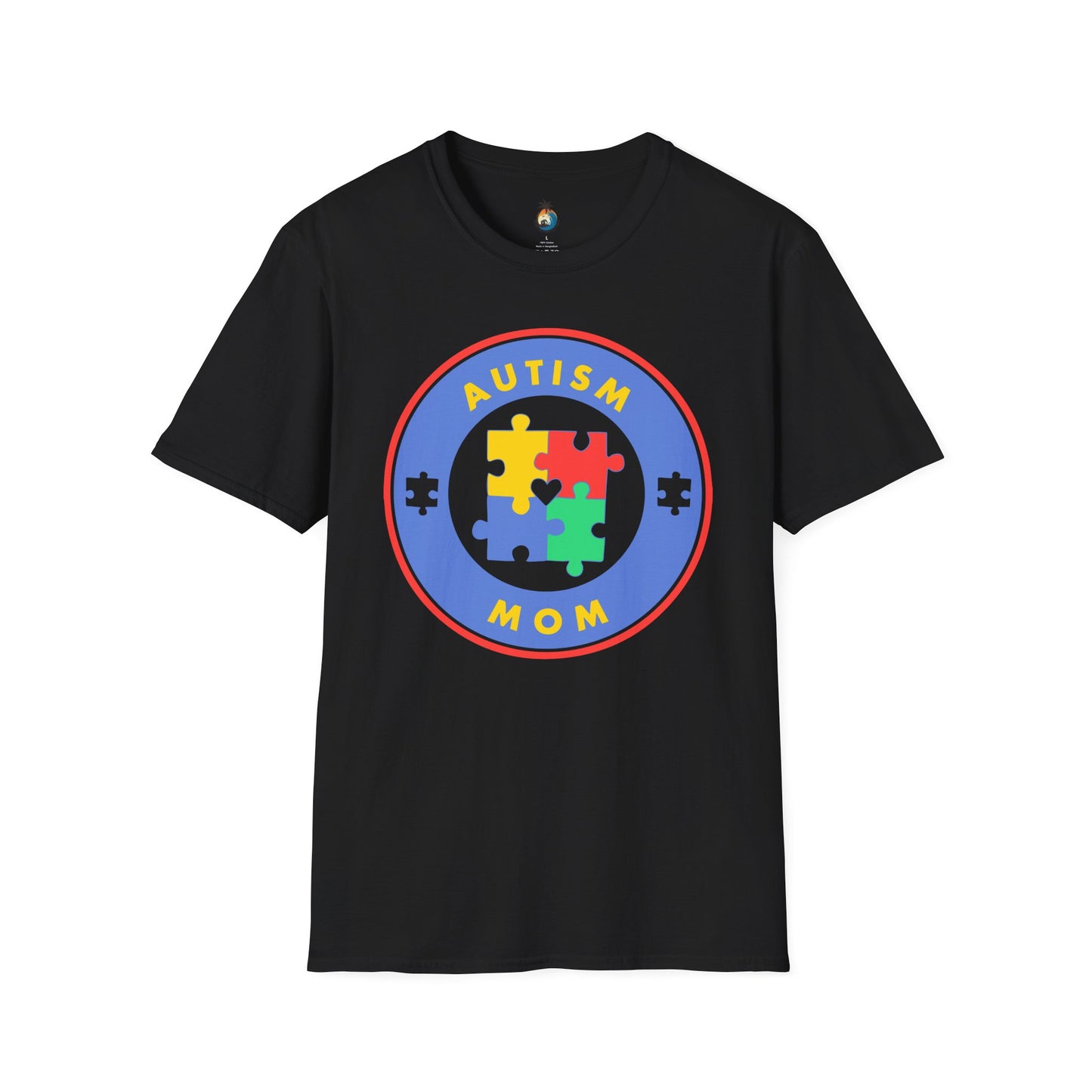 Autism Mom Puzzle T-Shirt, Support Autism Awareness Tee, Gift for Moms, Everyday Casual Wear, Special Occasion Apparel