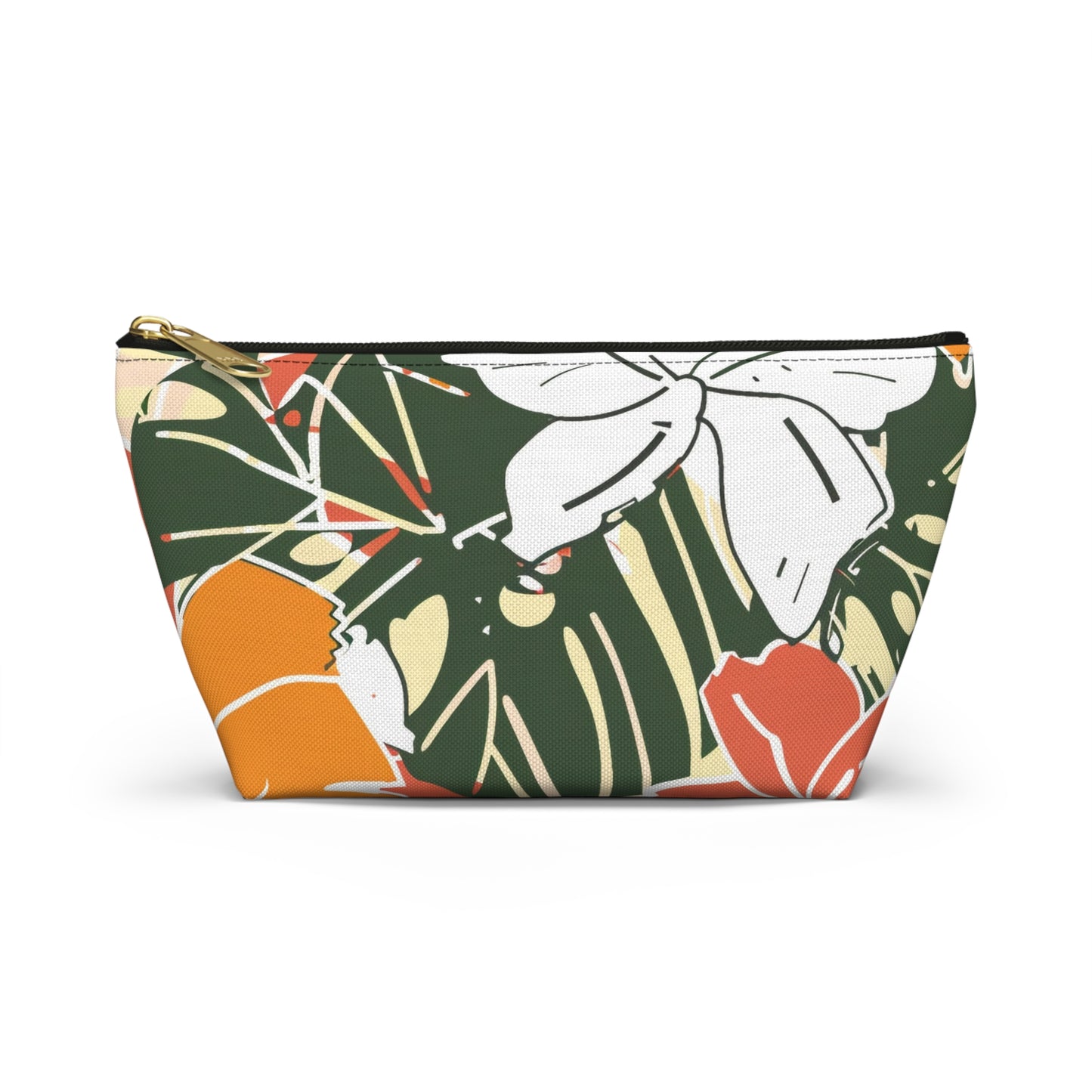 Tropical Accessory Pouch - Tropical Makeup Bag, Floral Travel Organizer, Summer Beach Vibes, Gift for Her, Eco-Friendly Storage