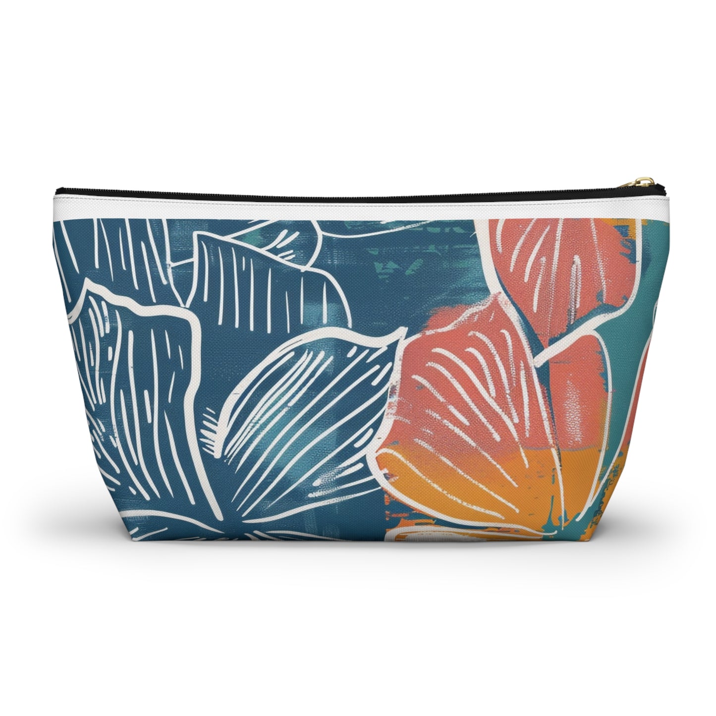 Tropical Floral Accessory Pouch | Chic Travel Bag, Makeup Organizer, Gift for Her, Summer Vibes, Eco-Friendly Design