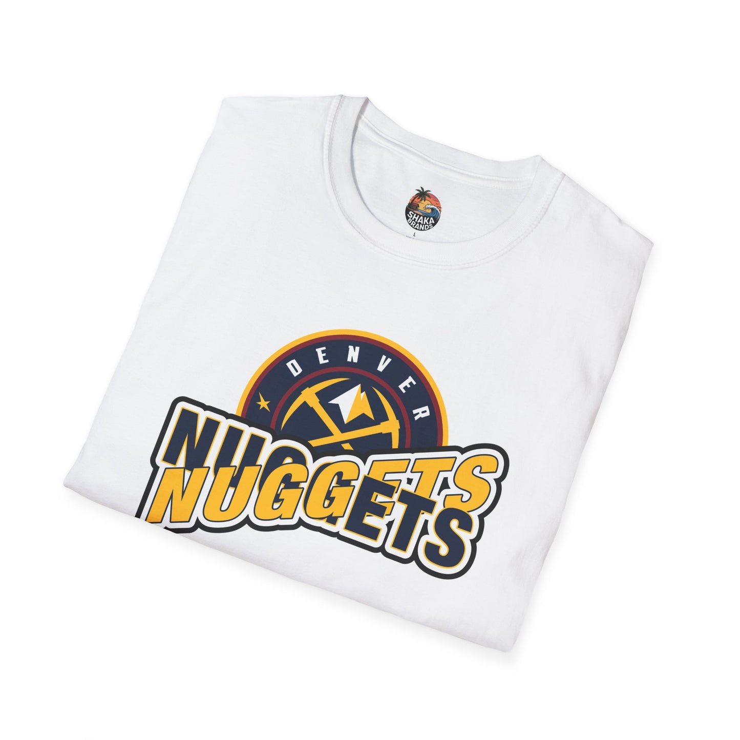 Denver Nuggets Unisex Softstyle T-Shirt, Basketball Fan Gear, Sports Apparel, Game Day Shirt, Gift for Nuggets Fans