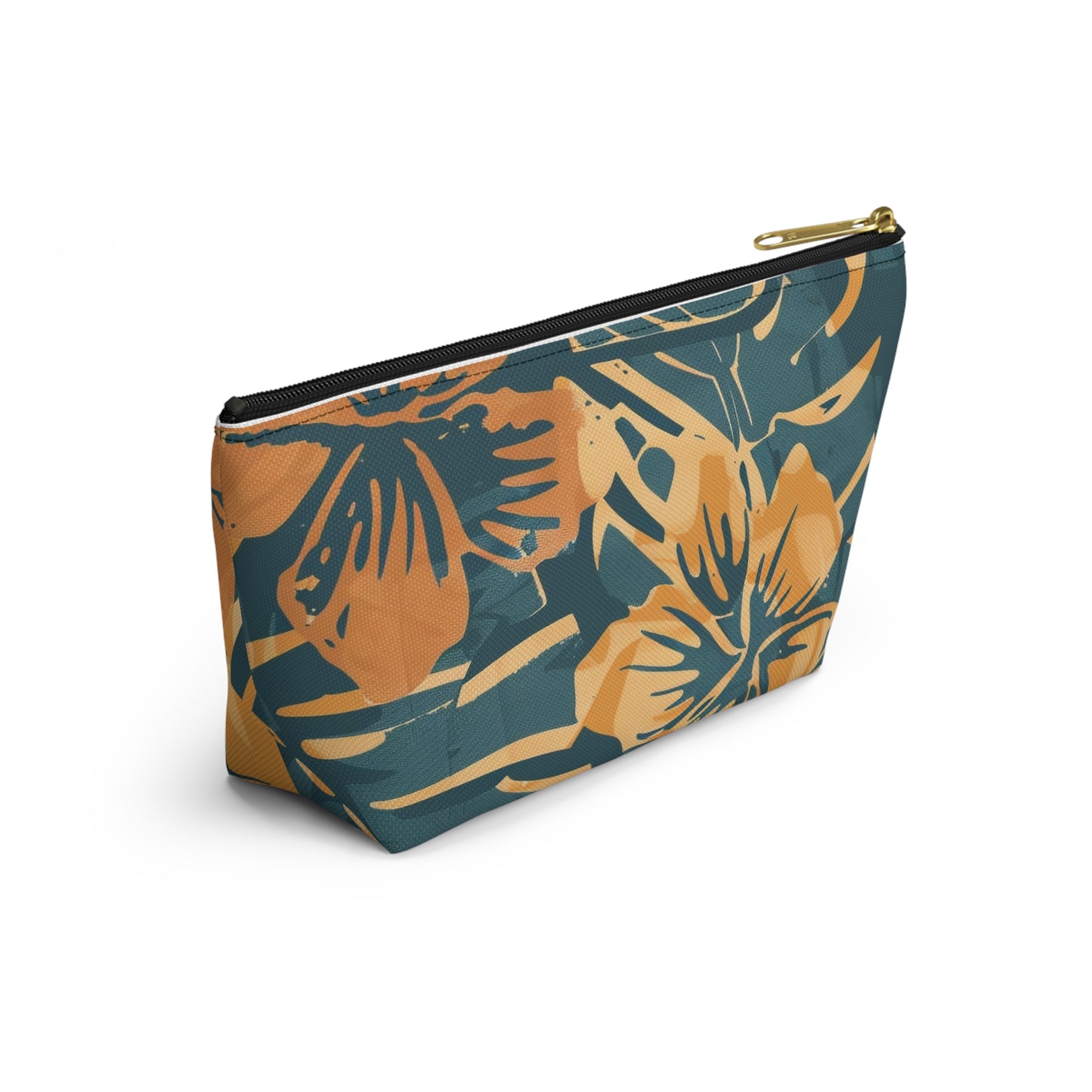 Tropical Floral Accessory Pouch, Makeup Bag, Toiletry Organizer, Clutch Purse, Summer Gift, Travel Essentials