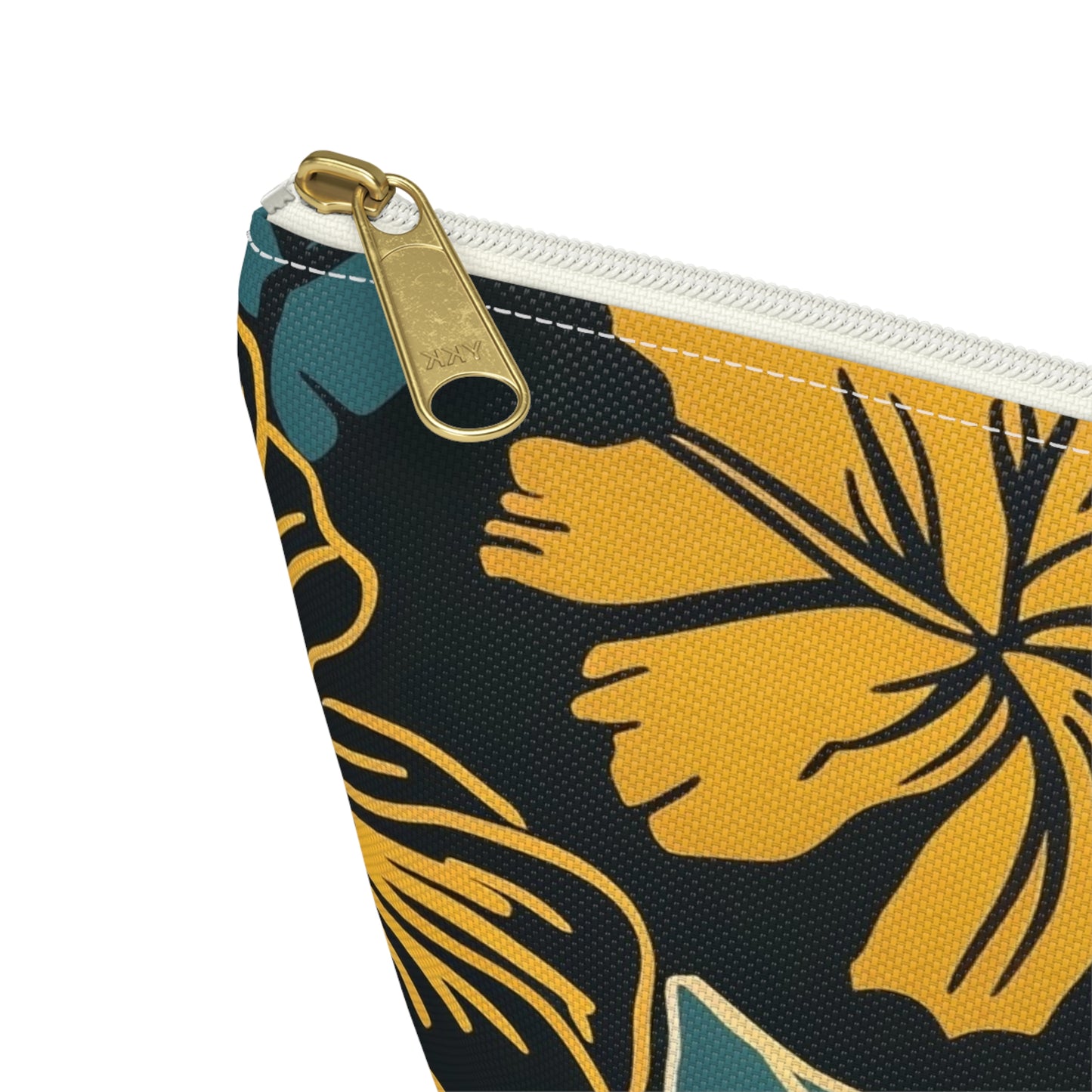 Vintage Hawaiian Print Travel Pouch | Cosmetic Bag | Travel Makeup Organizer | Gift for Her | Tropical Design | Stylish Storage Solution