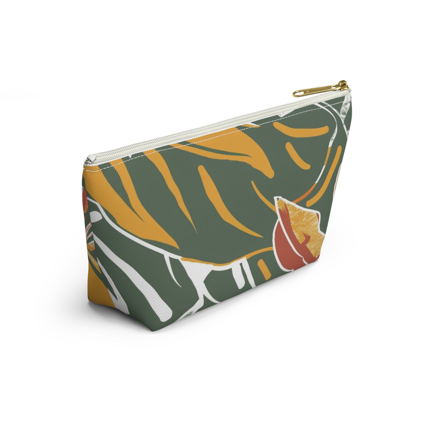 Tropical Accessory Pouch, Eco-Friendly Makeup Bag, Travel Organizer, Floral Storage Case, Gift for Her, Functional Purse