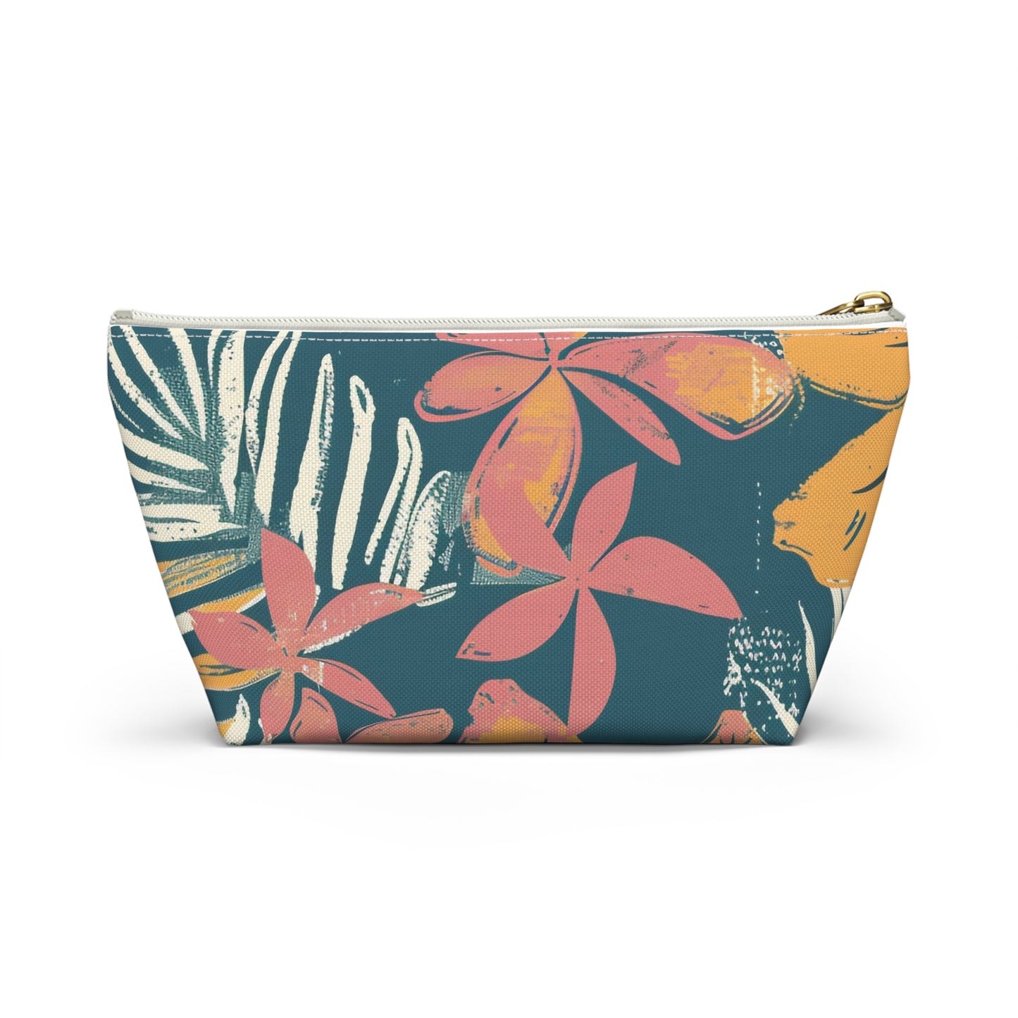 Tropical Floral Accessory Pouch | Makeup Bag, Travel Organizer, Pencil Case, Gift for Her, Summer Vibes