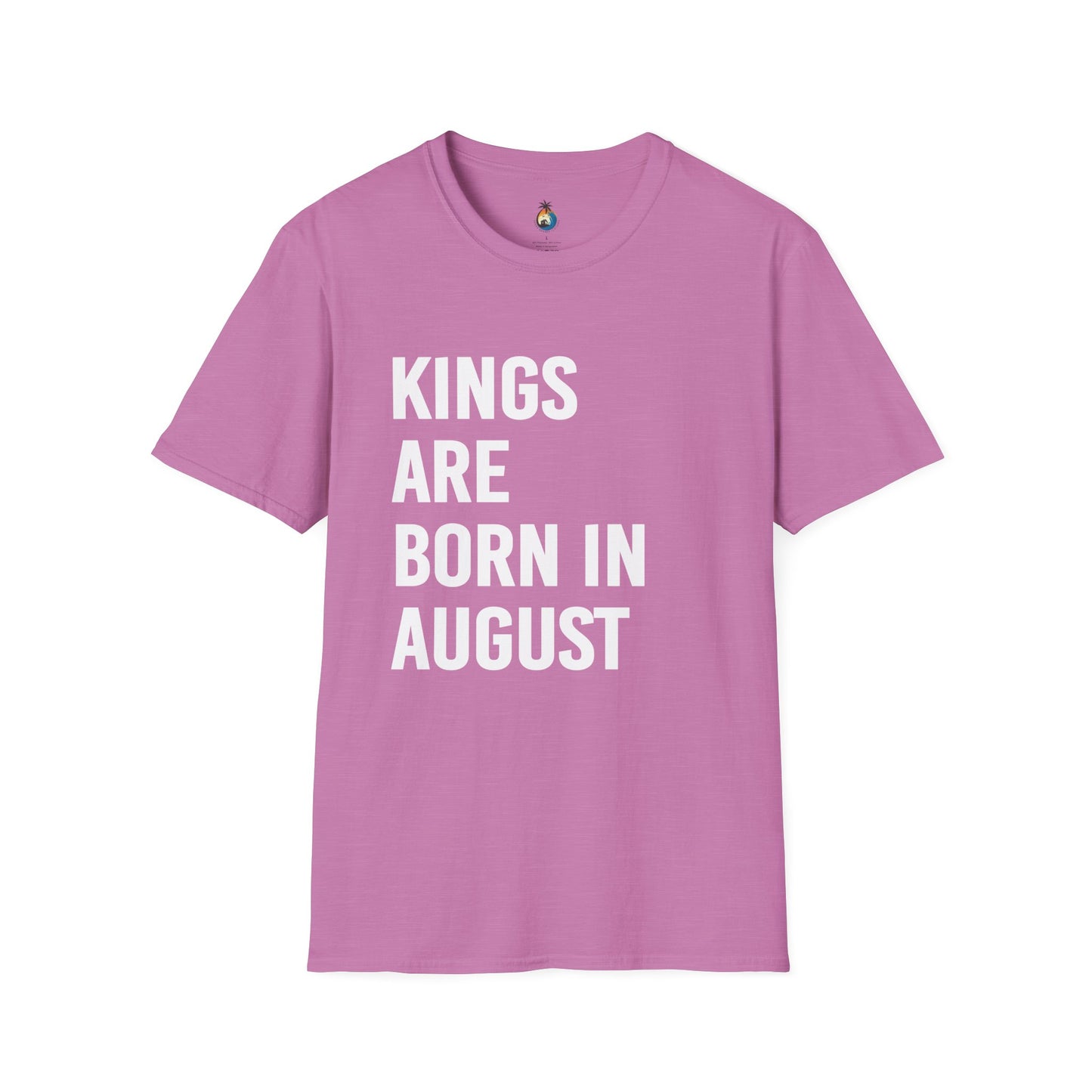 Kings Are Born In August T-Shirt, Unisex Softstyle Tee
