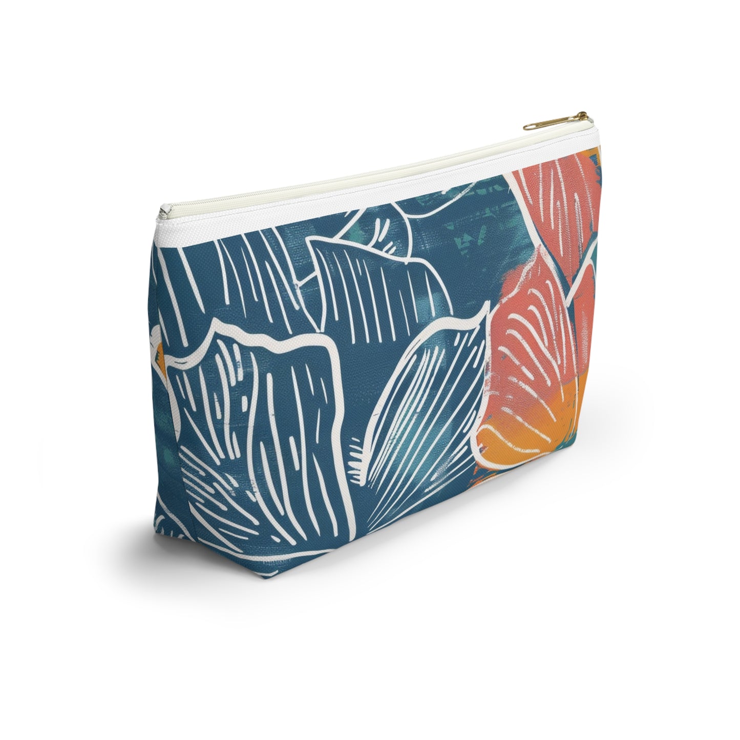 Tropical Floral Accessory Pouch | Chic Travel Bag, Makeup Organizer, Gift for Her, Summer Vibes, Eco-Friendly Design