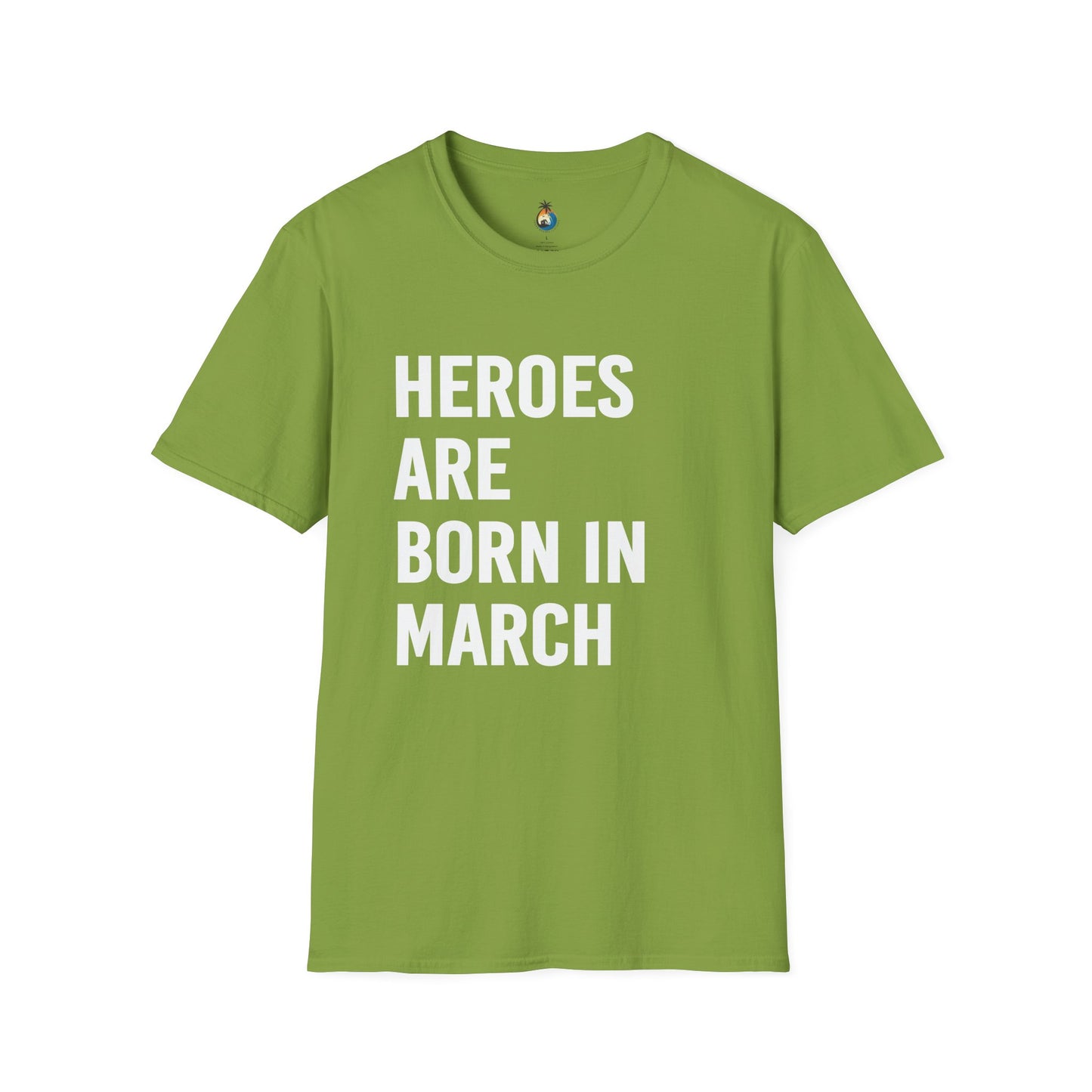 Heroes Are Born In March T-Shirt, Unisex Graphic Tee, Birthday Gift, March Celebration Shirt, Gift for Him/Her