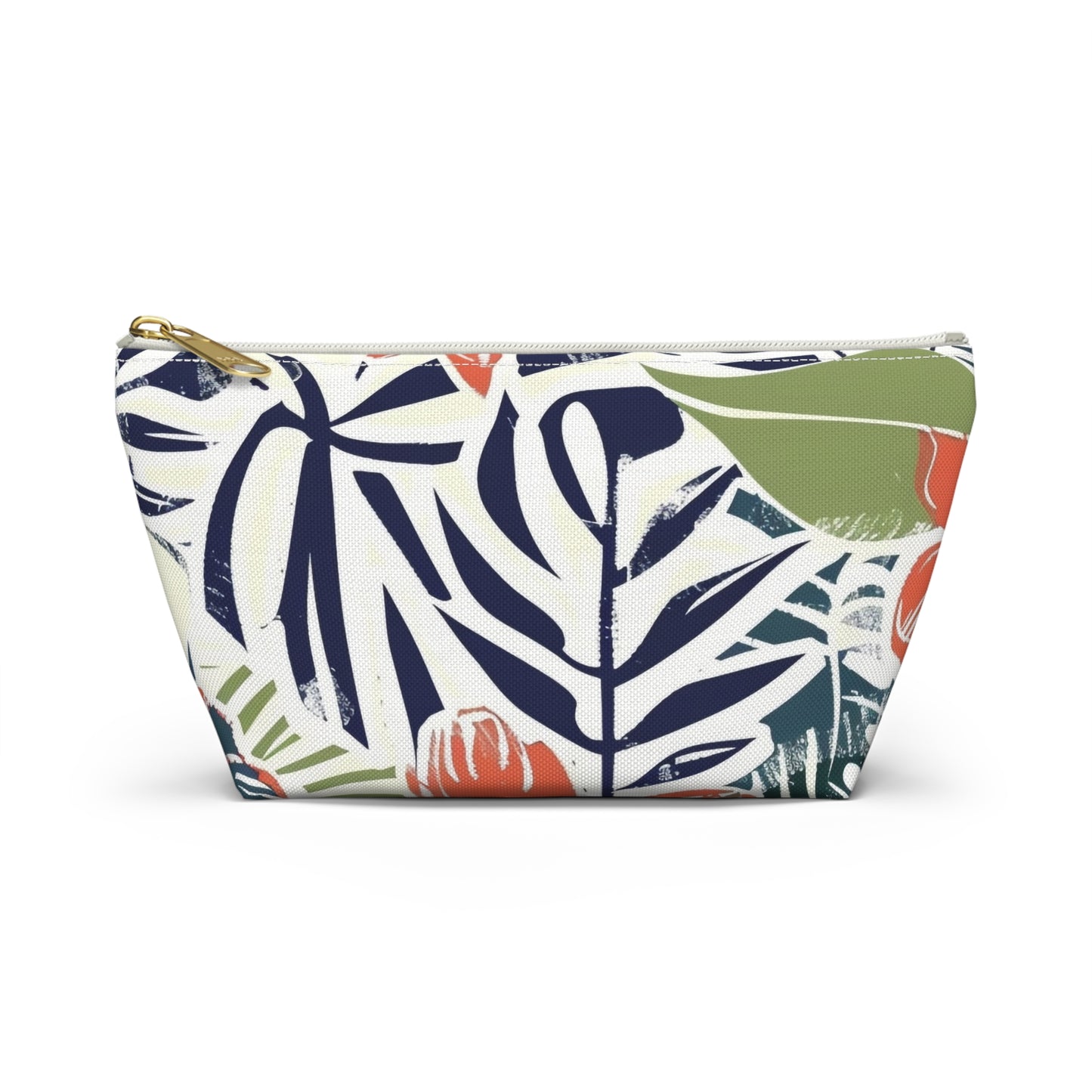 Tropical Floral Accessory Pouch, Makeup Bag, Travel Organizer, Gift for Her, Summer Essentials, Eco-Friendly Fashion