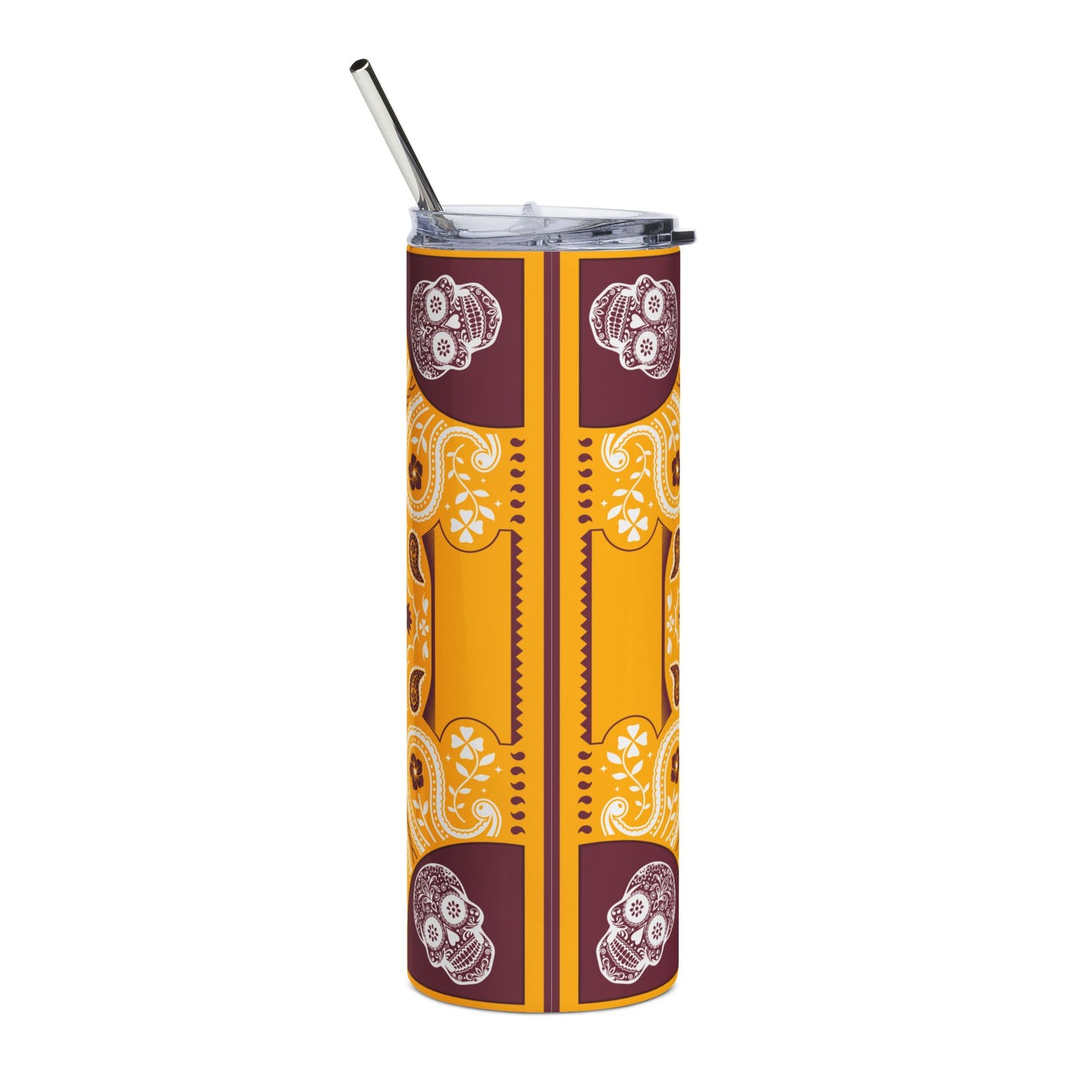 Commanders Sugar Skull 20 oz Tumbler – Sublimated, Double-Walled