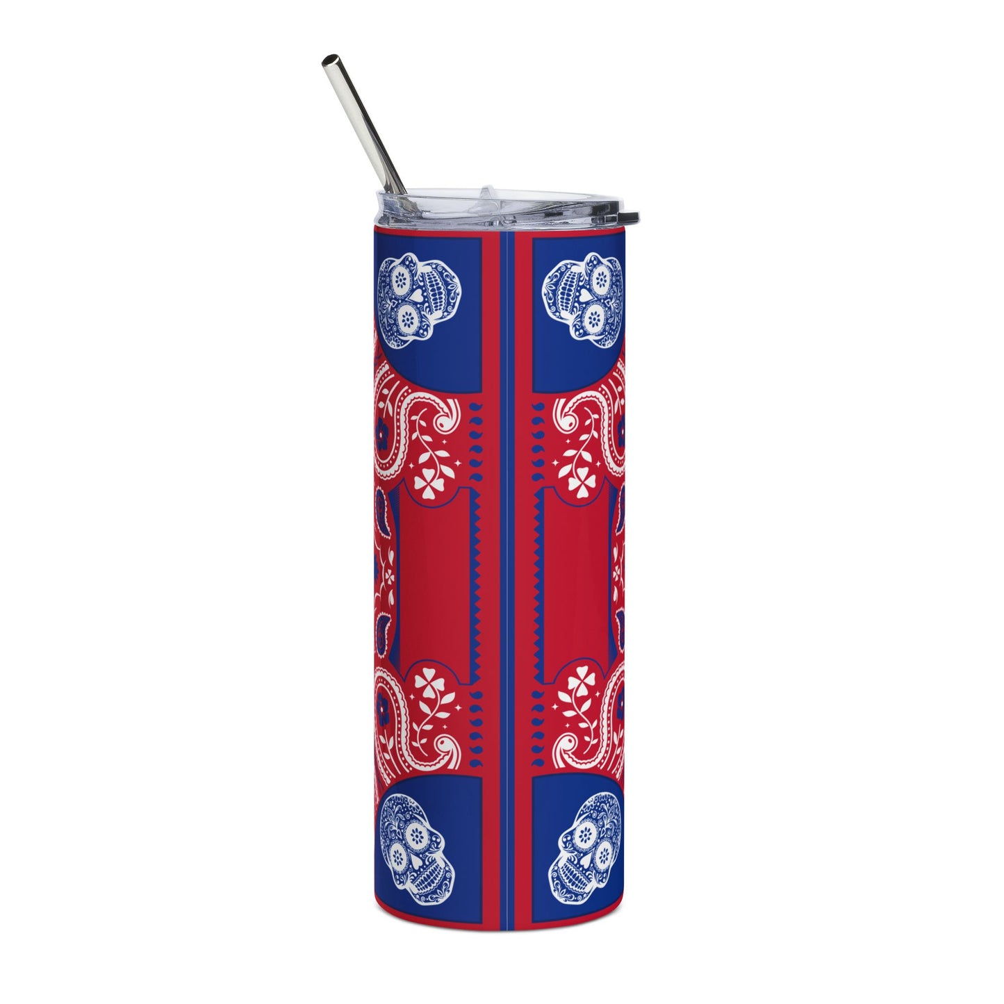 Bills Sugar Skull 20 oz Tumbler – Sublimated, Double-Walled