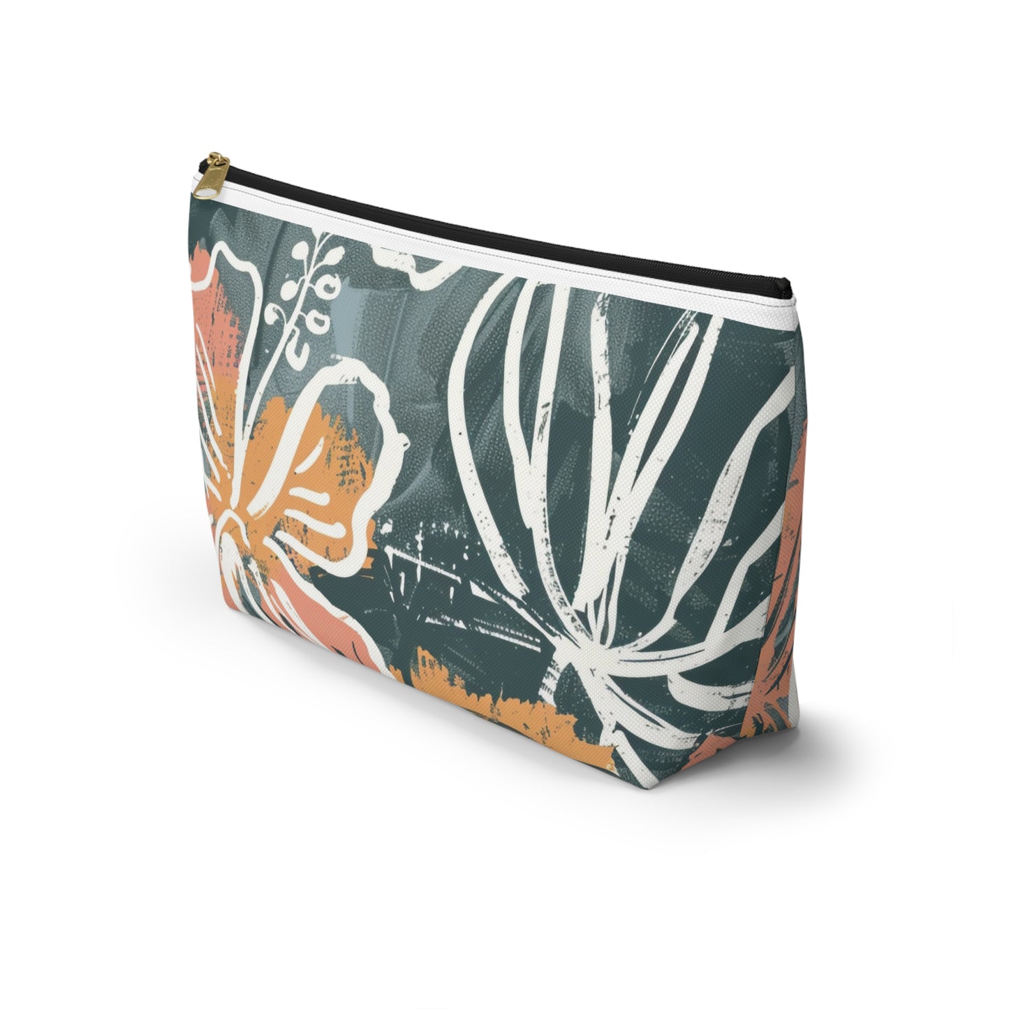 Floral Accessory Pouch, Makeup Bag, Travel Cosmetic Case, Organizer for Gifts, Summer Vibes, Flower Print, Cute Storage