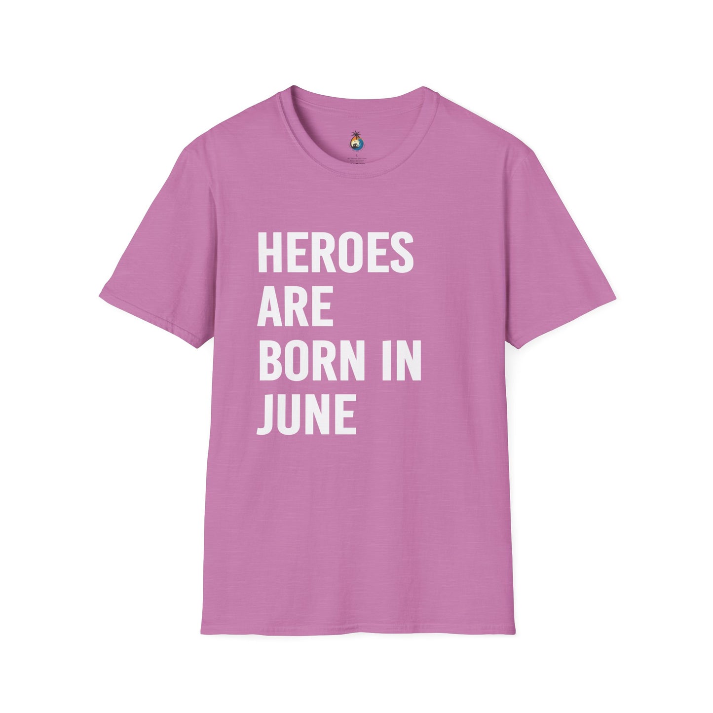 Heroes Are Born in June T-Shirt, Unisex Gift, Birthday Tee, Celebration Shirt, June Special Occasion Wear, Trendy Casual Outfit