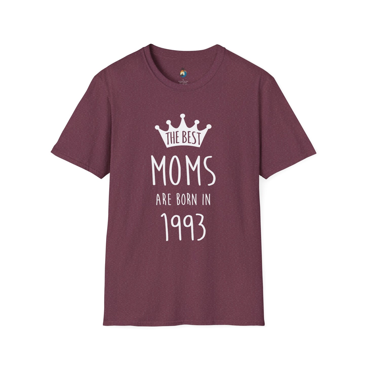 Best Moms Born in 1993 T-Shirt | Unisex Gift for Birthdays, Mother's Day, Casual Wear, Personalized Mom Tee