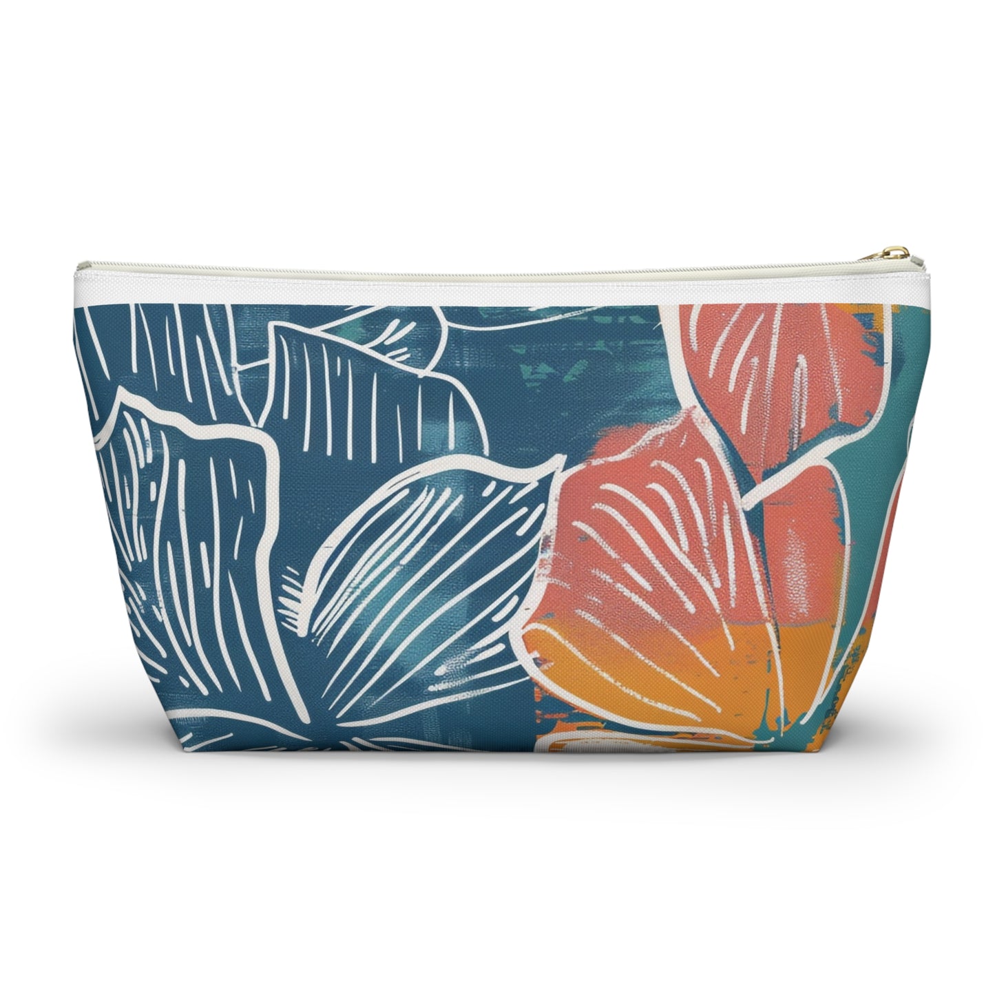 Tropical Floral Accessory Pouch | Chic Travel Bag, Makeup Organizer, Gift for Her, Summer Vibes, Eco-Friendly Design