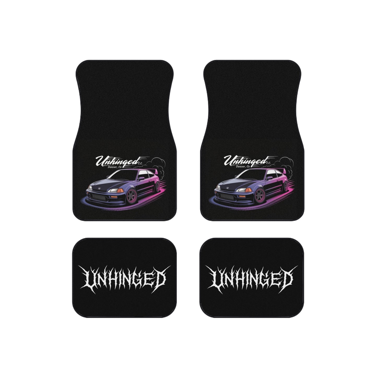 Unhinged Custom Car Mats - Set of 4