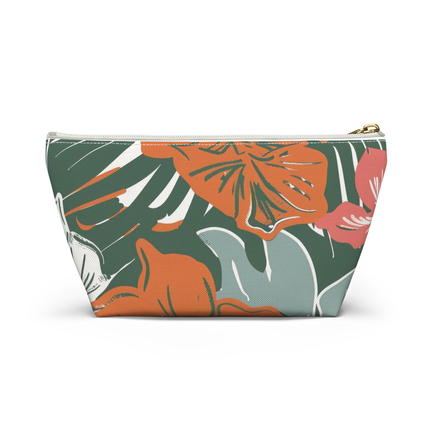Floral Accessory Pouch, Travel Organizer, Makeup Bag, Gift for Her, Tropical Vibe, Cosmetic Pouch, Essentials Holder