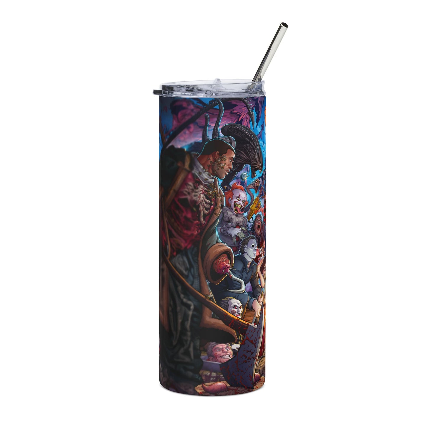 Halloween Character Tumbler, 20oz - Ideal for Parties, Gifts, Adventure Lovers, Halloween, Outdoor Fun