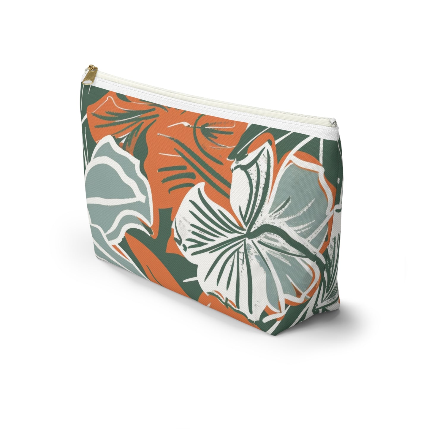 Floral Accessory Pouch, Travel Organizer, Makeup Bag, Gift for Her, Tropical Vibe, Cosmetic Pouch, Essentials Holder