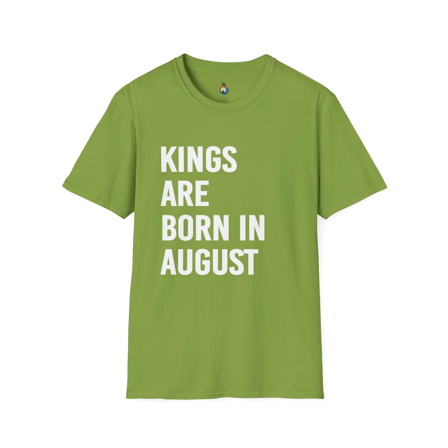 Kings Are Born In August T-Shirt, Unisex Softstyle Tee