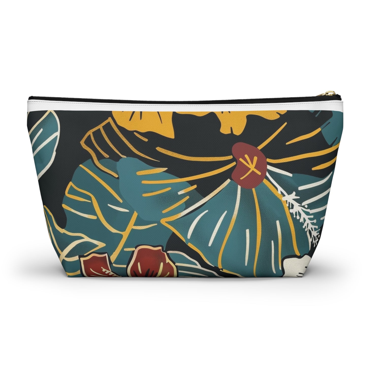 Tropical Floral Accessory Pouch | Makeup Bag, Travel Organizer, Zip Pouch, Gift for Her, Summer Vibe