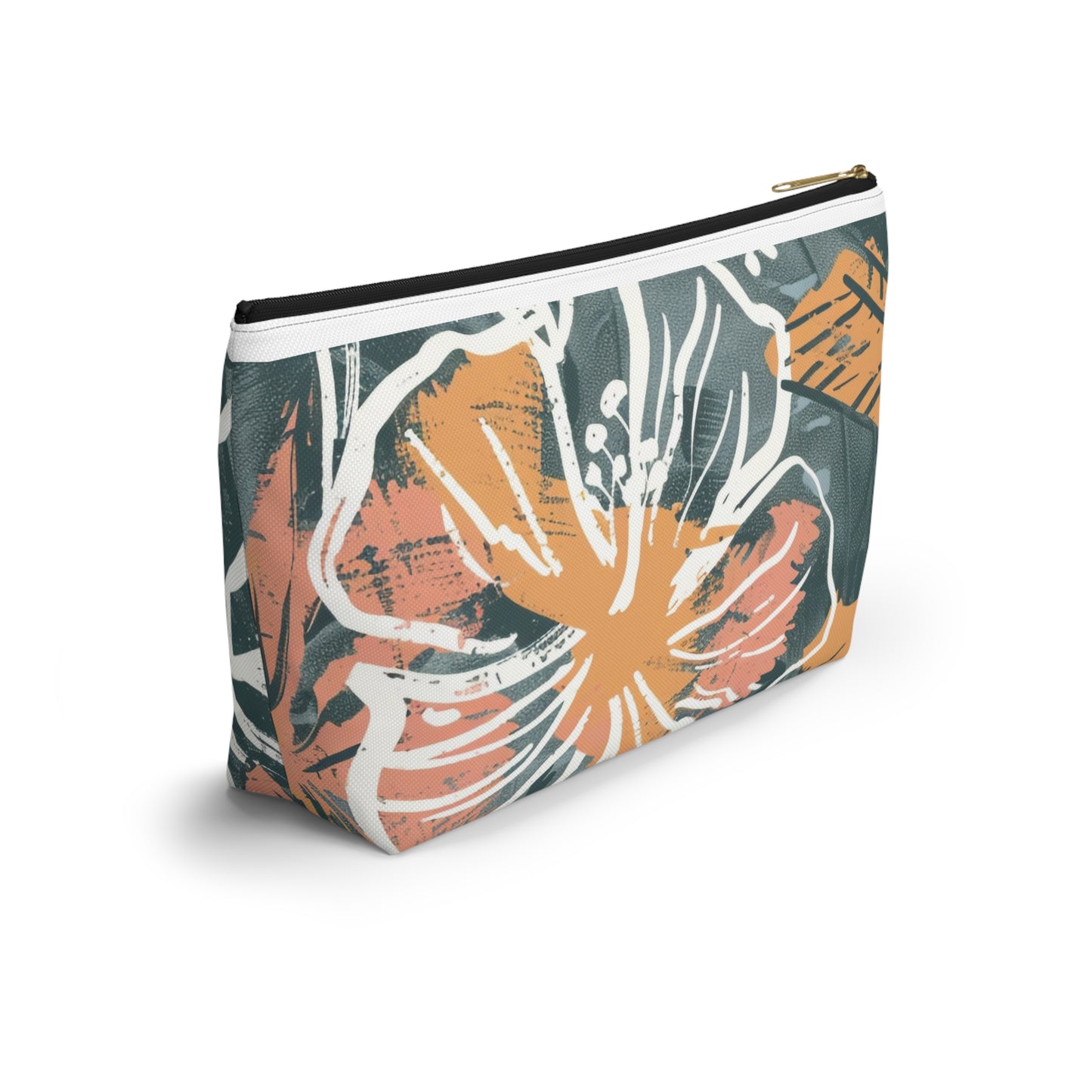 Floral Accessory Pouch, Makeup Bag, Travel Cosmetic Case, Organizer for Gifts, Summer Vibes, Flower Print, Cute Storage