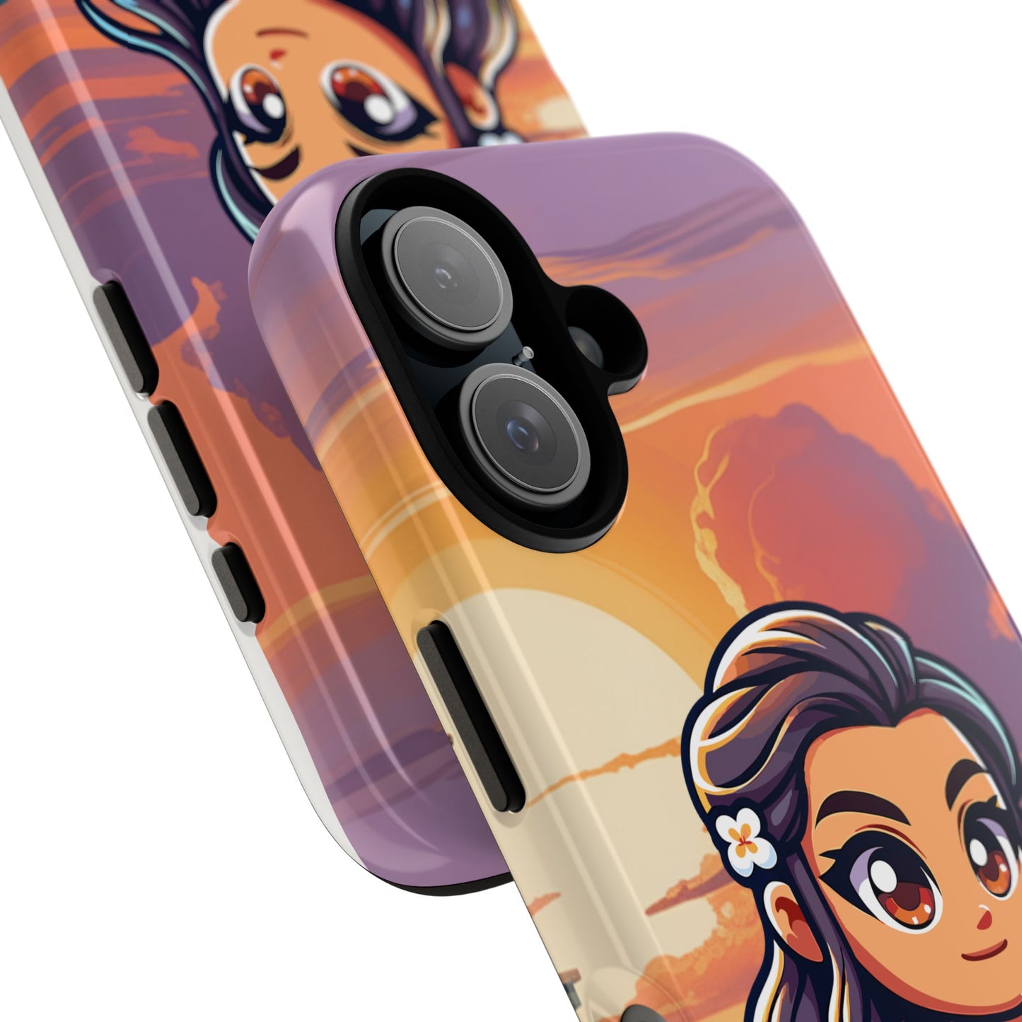 Charming Phone Case with Surfing Design, Trendy Phone Cover, Cute Cartoon Phone Case, Gift for Ocean Lovers, Summer Vibe Accessory