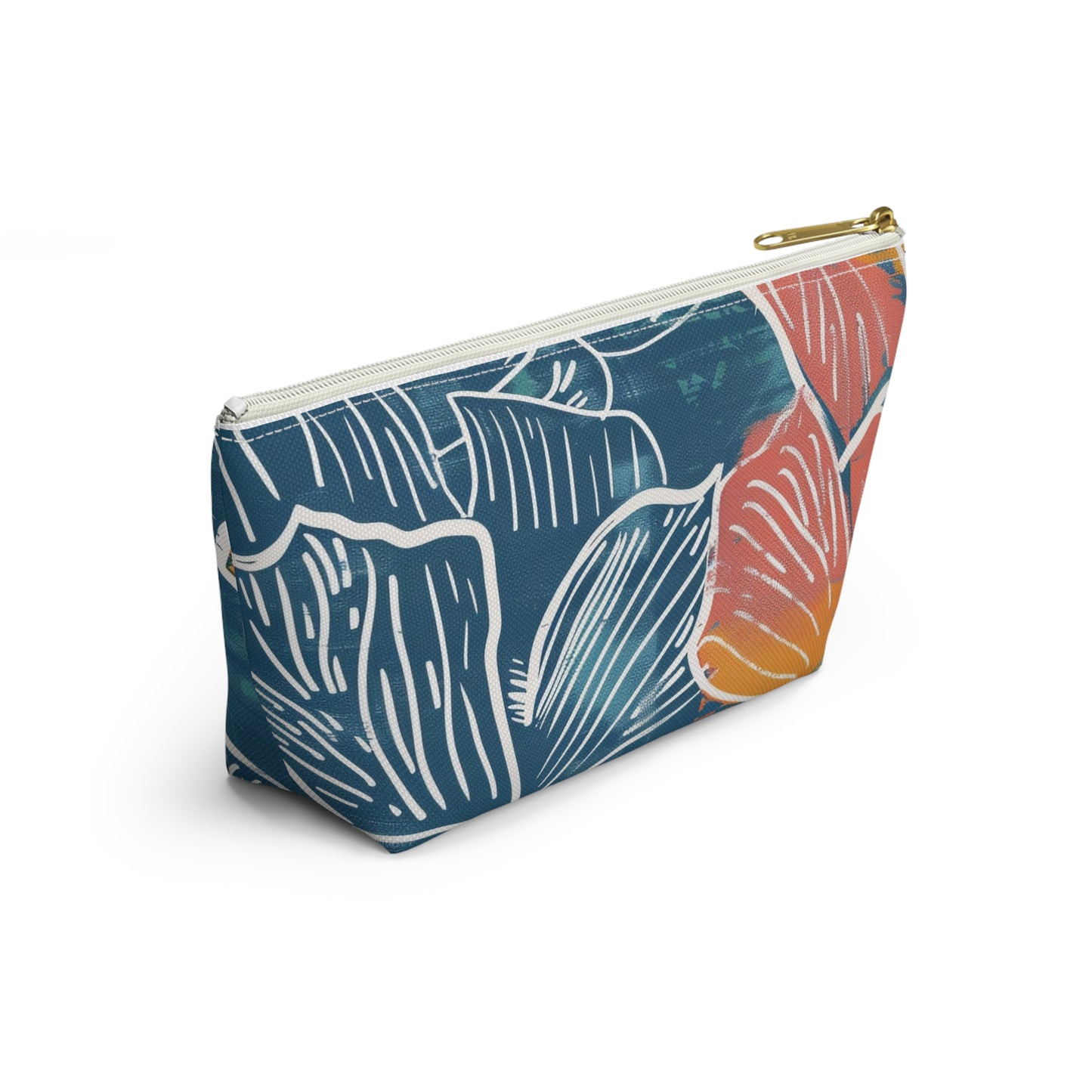 Tropical Floral Accessory Pouch | Chic Travel Bag, Makeup Organizer, Gift for Her, Summer Vibes, Eco-Friendly Design
