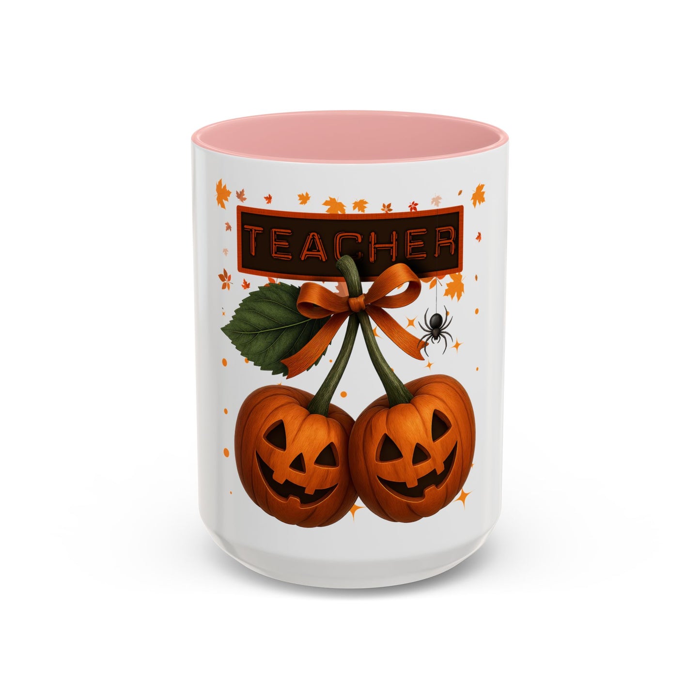 Halloween Teacher Coffee Mug | Pumpkin Autumn Decor | Cute Seasonal Gift for Educators | 11 & 15oz Ceramic Cups