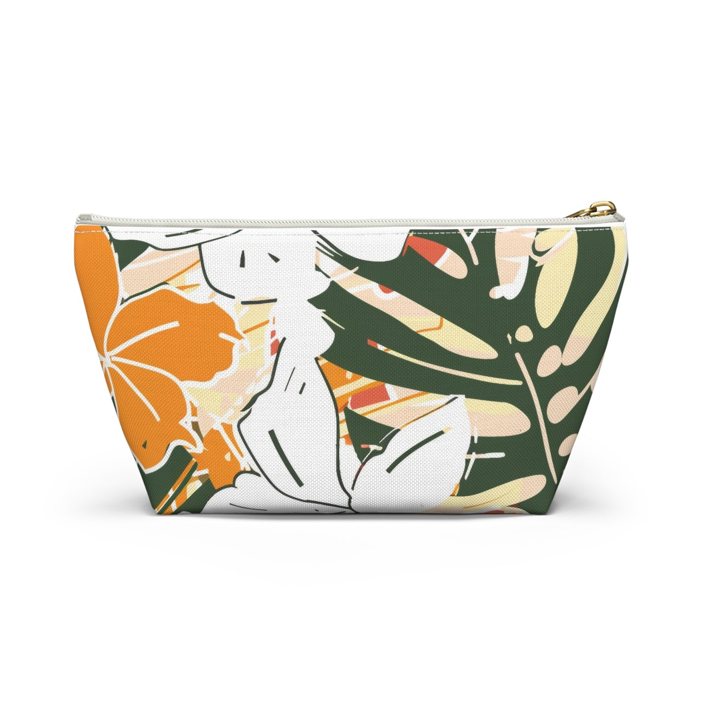 Tropical Accessory Pouch - Tropical Makeup Bag, Floral Travel Organizer, Summer Beach Vibes, Gift for Her, Eco-Friendly Storage