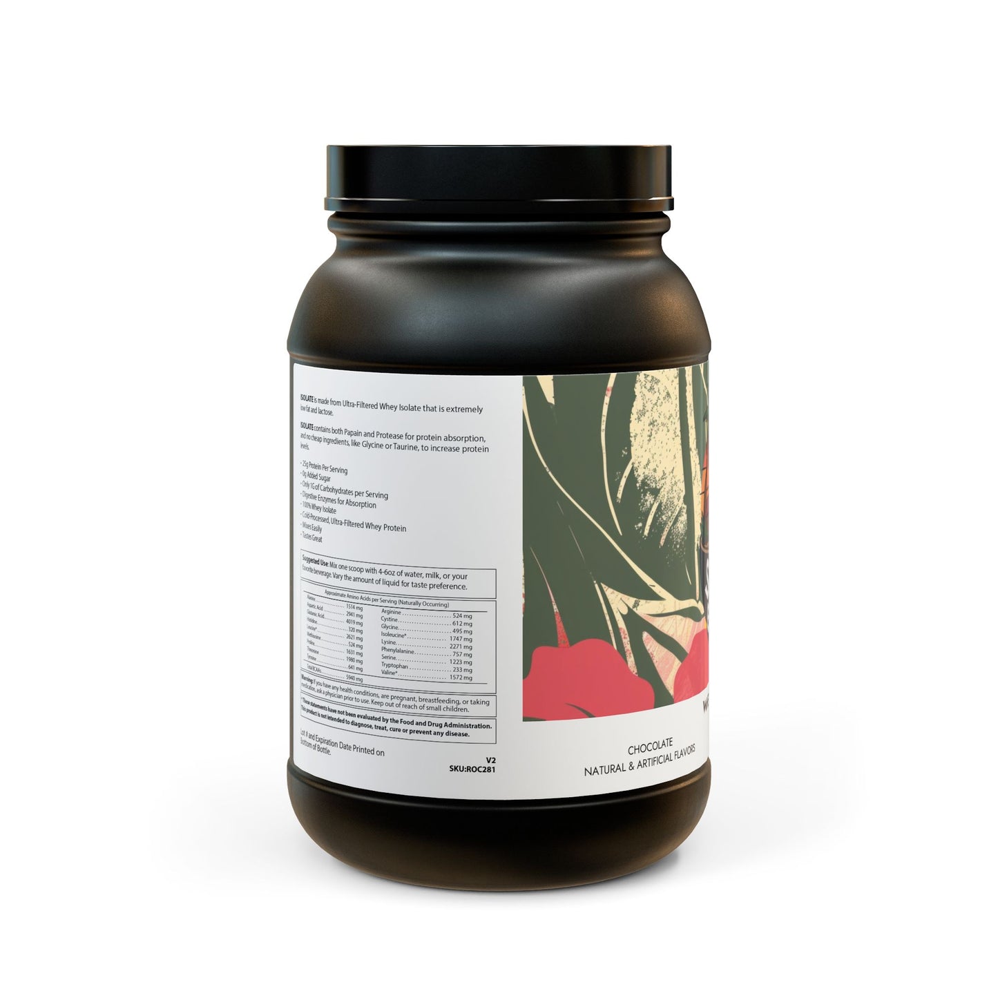 Whey Isolate Protein Supplement (907g, 2lb)