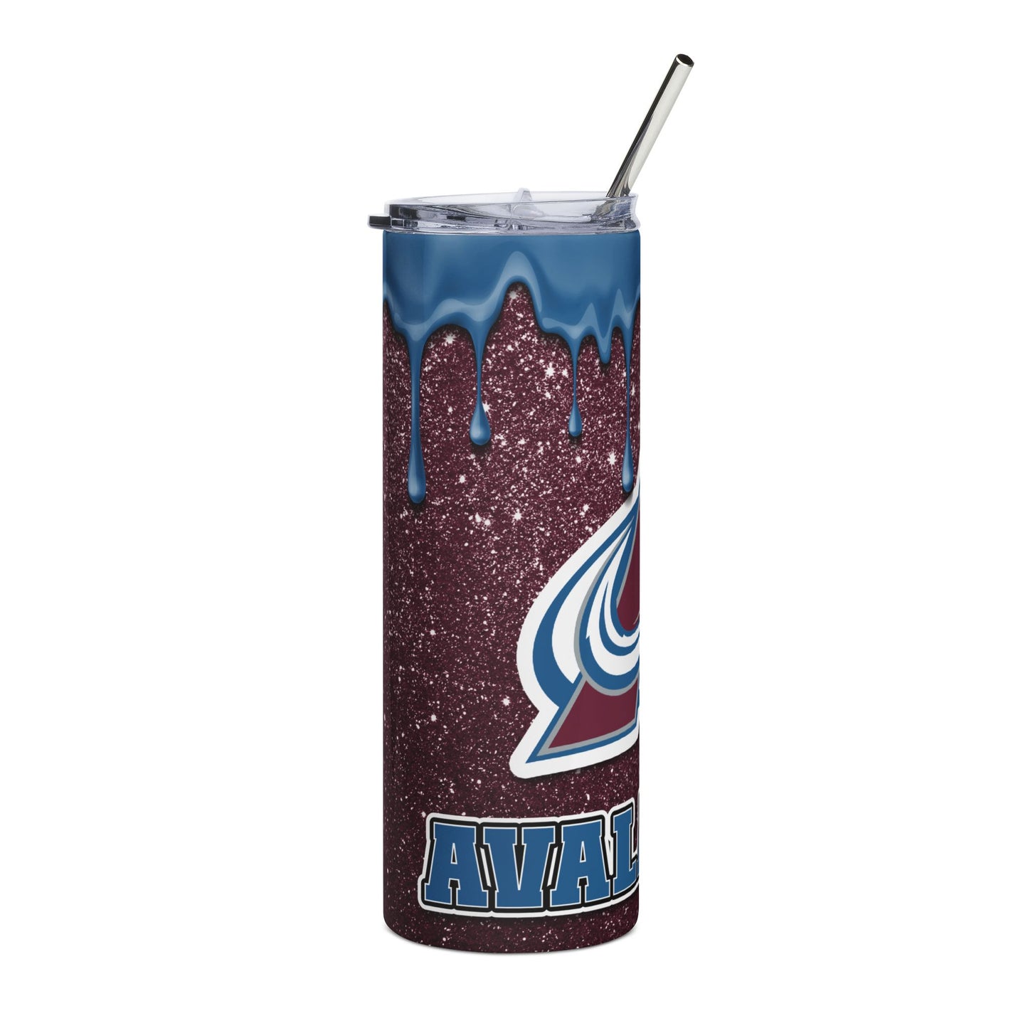 Glittery Stainless Steel Tumbler, 20oz - Perfect for Sports Fans, Gifts, Travel, Ice Cold Drinks, and More!