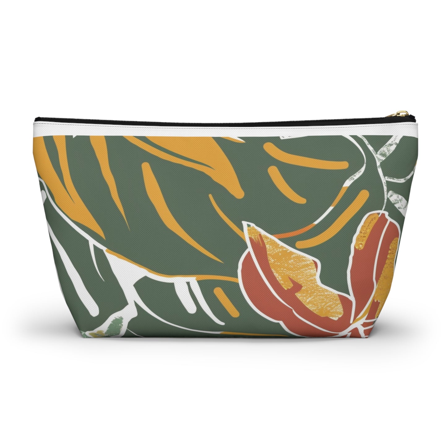 Tropical Accessory Pouch, Eco-Friendly Makeup Bag, Travel Organizer, Floral Storage Case, Gift for Her, Functional Purse