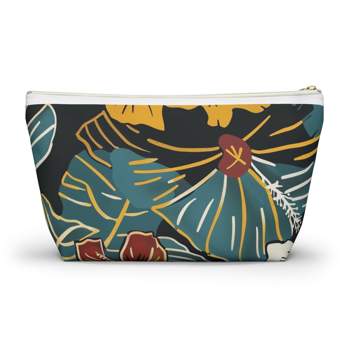 Tropical Floral Accessory Pouch | Makeup Bag, Travel Organizer, Zip Pouch, Gift for Her, Summer Vibe