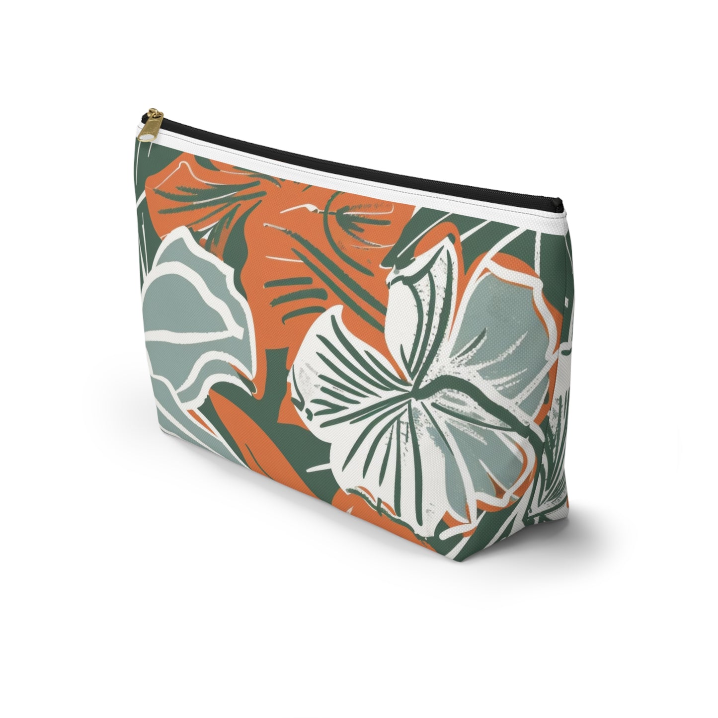 Floral Accessory Pouch, Travel Organizer, Makeup Bag, Gift for Her, Tropical Vibe, Cosmetic Pouch, Essentials Holder