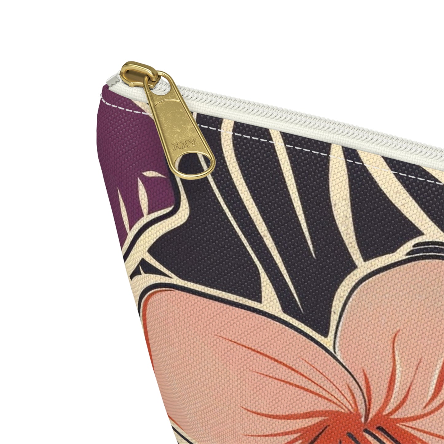 Vintage Hawaiian Print Travel Pouch | Cosmetic Bag | Travel Makeup Organizer | Gift for Her | Tropical Design | Stylish Storage Solution