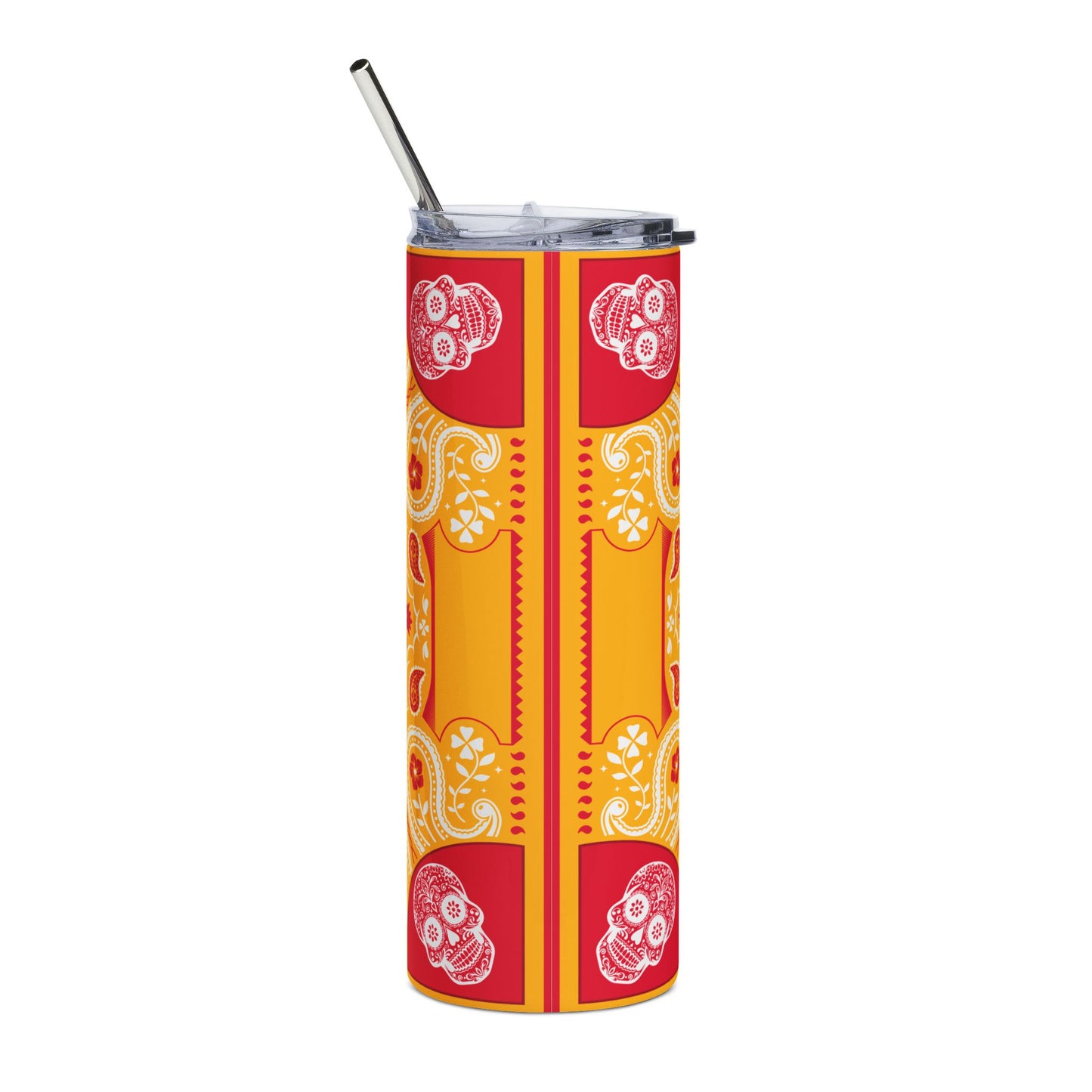 Chiefs Sugar Skull 20 oz Tumbler – Sublimated, Double-Walled