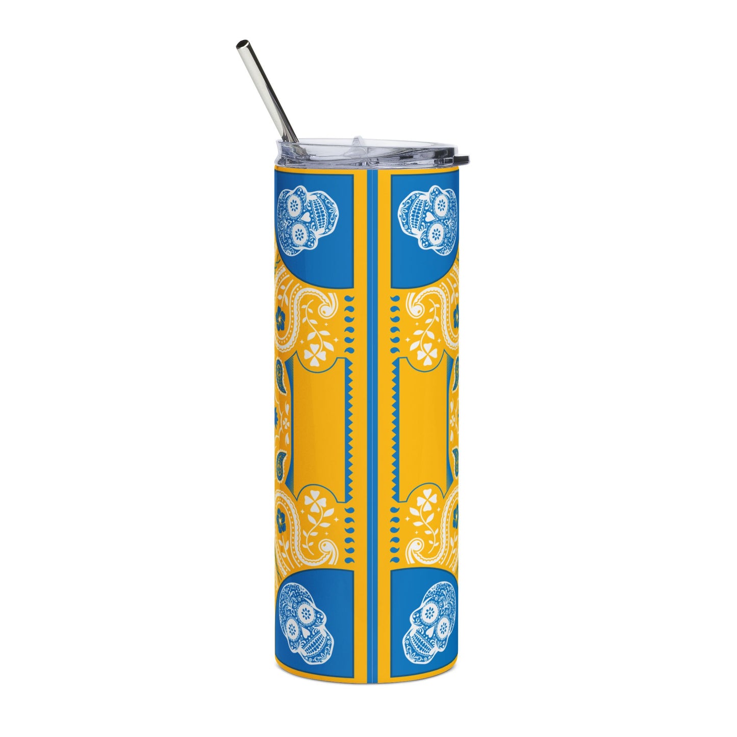 Chargers Sugar Skull 20 oz Tumbler – Sublimated, Double-Walled