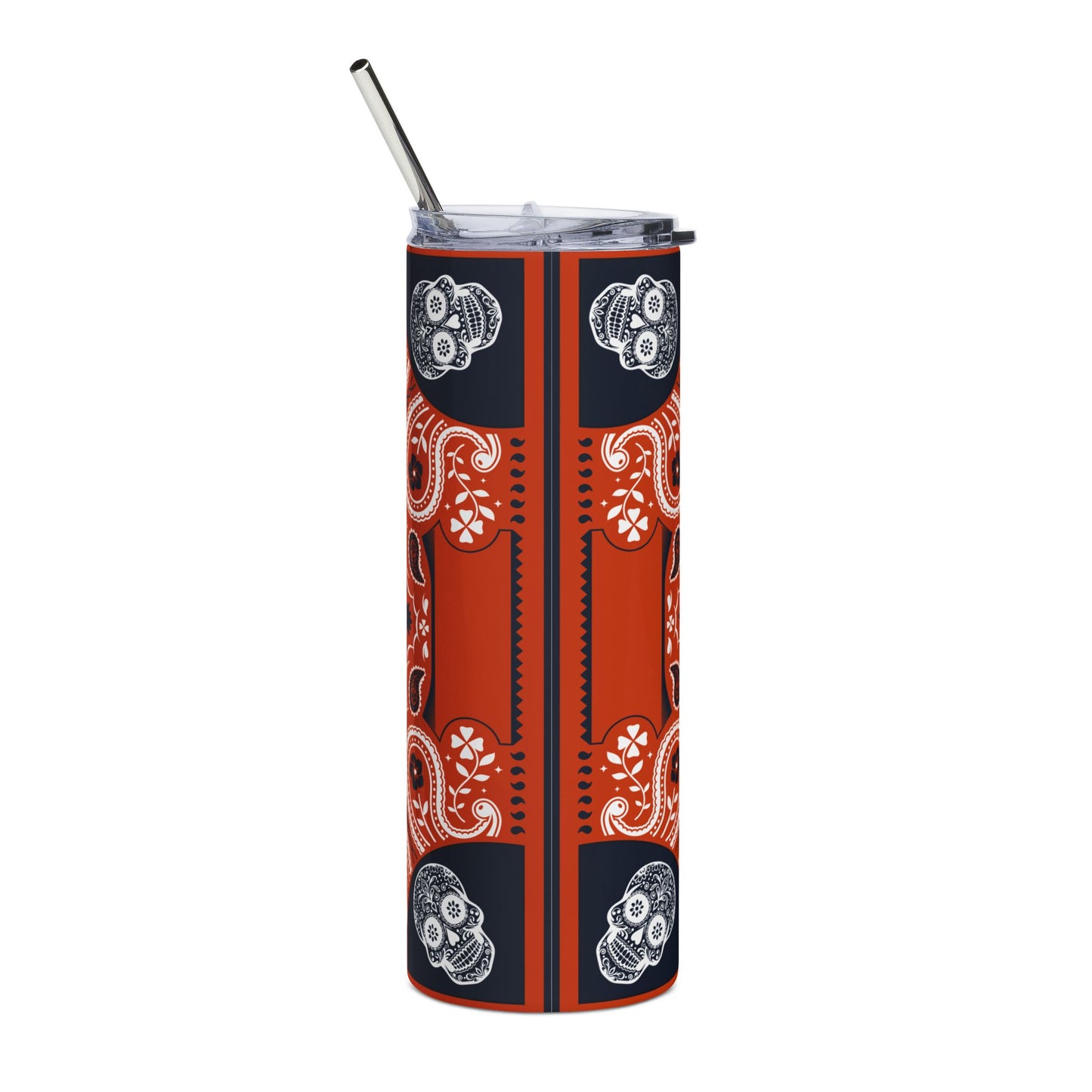 Bears Sugar Skull 20 oz Tumbler – Sublimated, Double-Walled